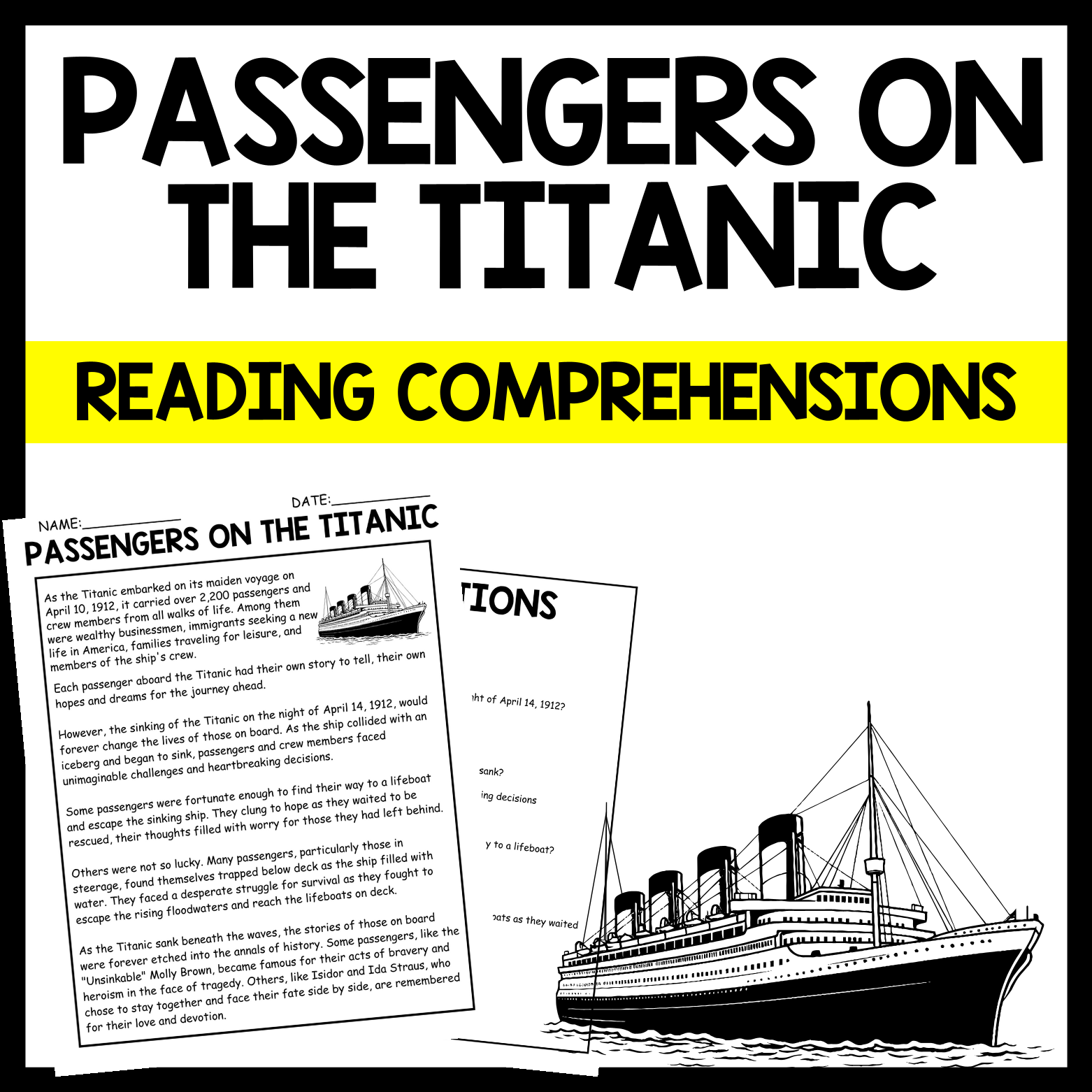 PASSENGERS ON THE TITANIC