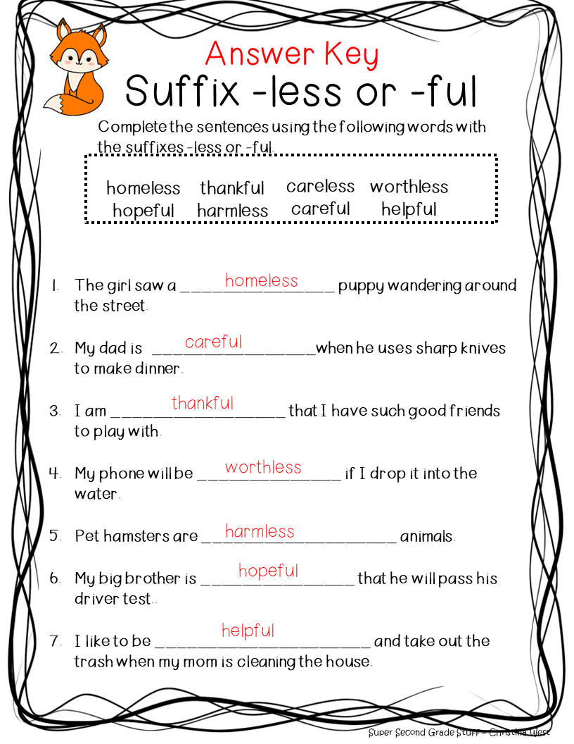 Printable Worksheets Prefixes And Suffixes