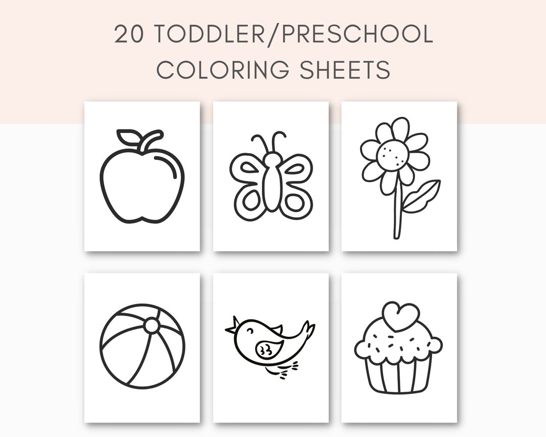 Preschool Coloring Printable Toddler Coloring Toddler Activities Worksheets Library