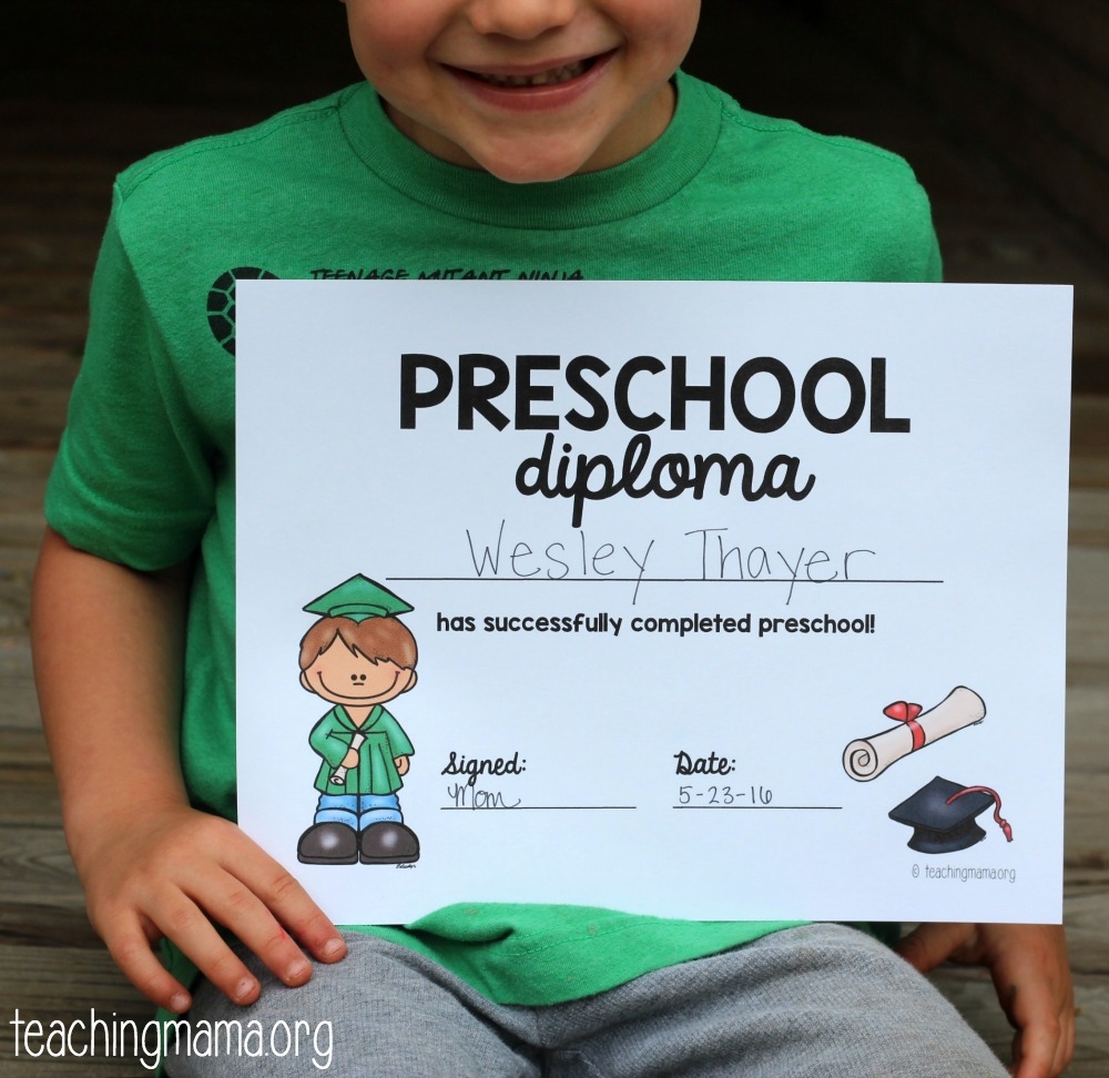 Free Printable Preschool Diploma Free Printable Preschool Diploma