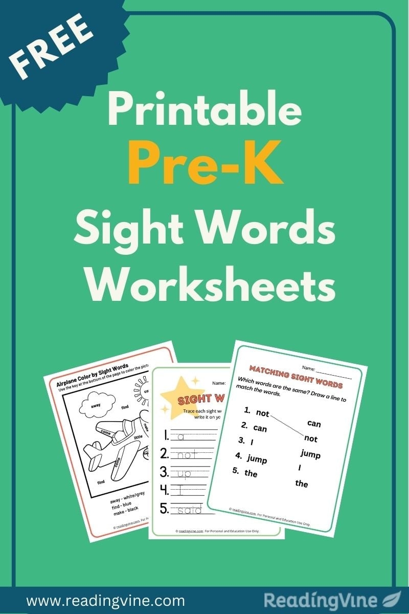 Preschool Sight Words Printables Preschool Sight Words Printables