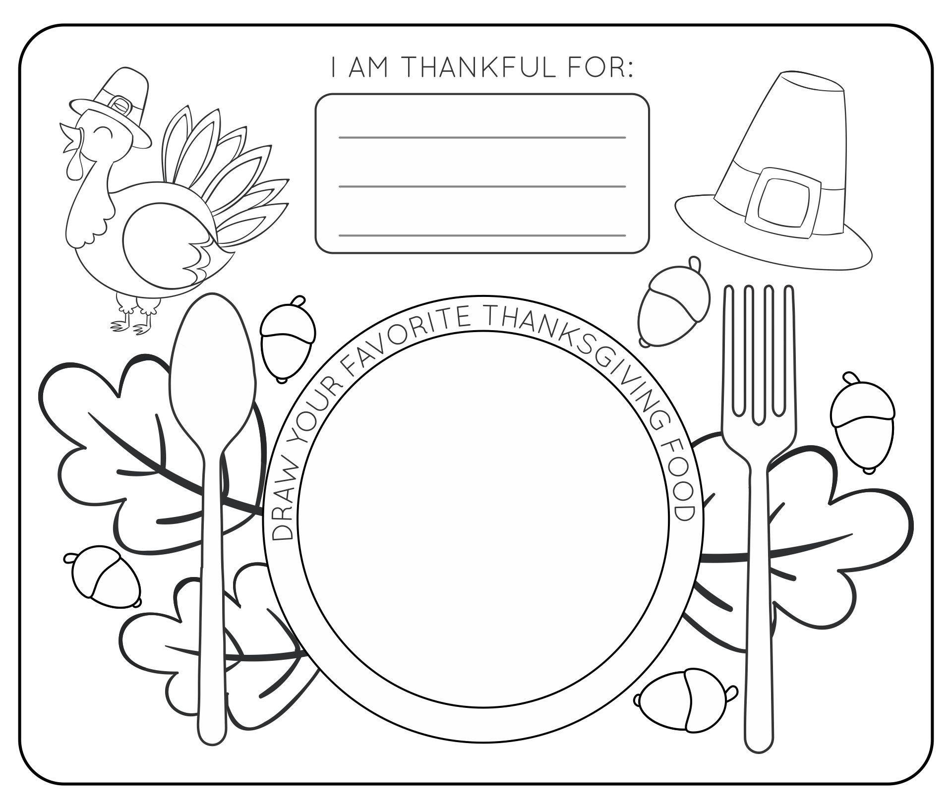 Preschool Placemats Printable Preschool Placemats Printable