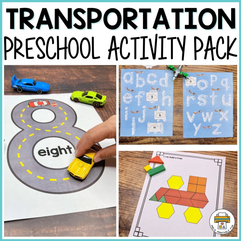 Preschool Transportation Activities