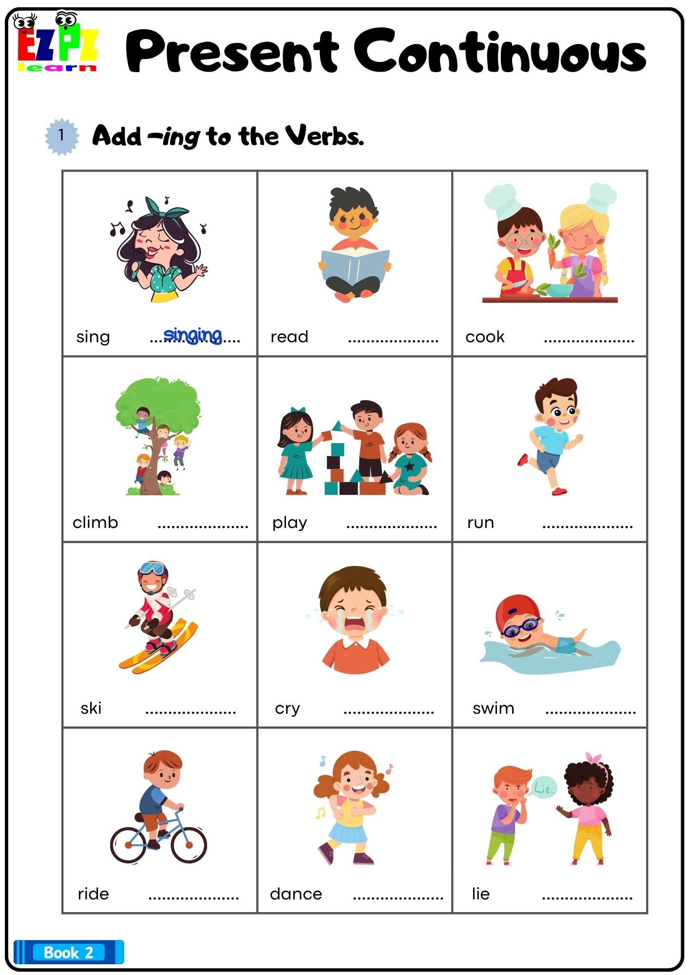 Present Continuous Add ing To The Verbs Grammar Worksheet Bk2 Pdf Ezpzlearn Present Continuous Add ing To The Verbs Grammar Worksheet Bk2 Pdf Ezpzlearn