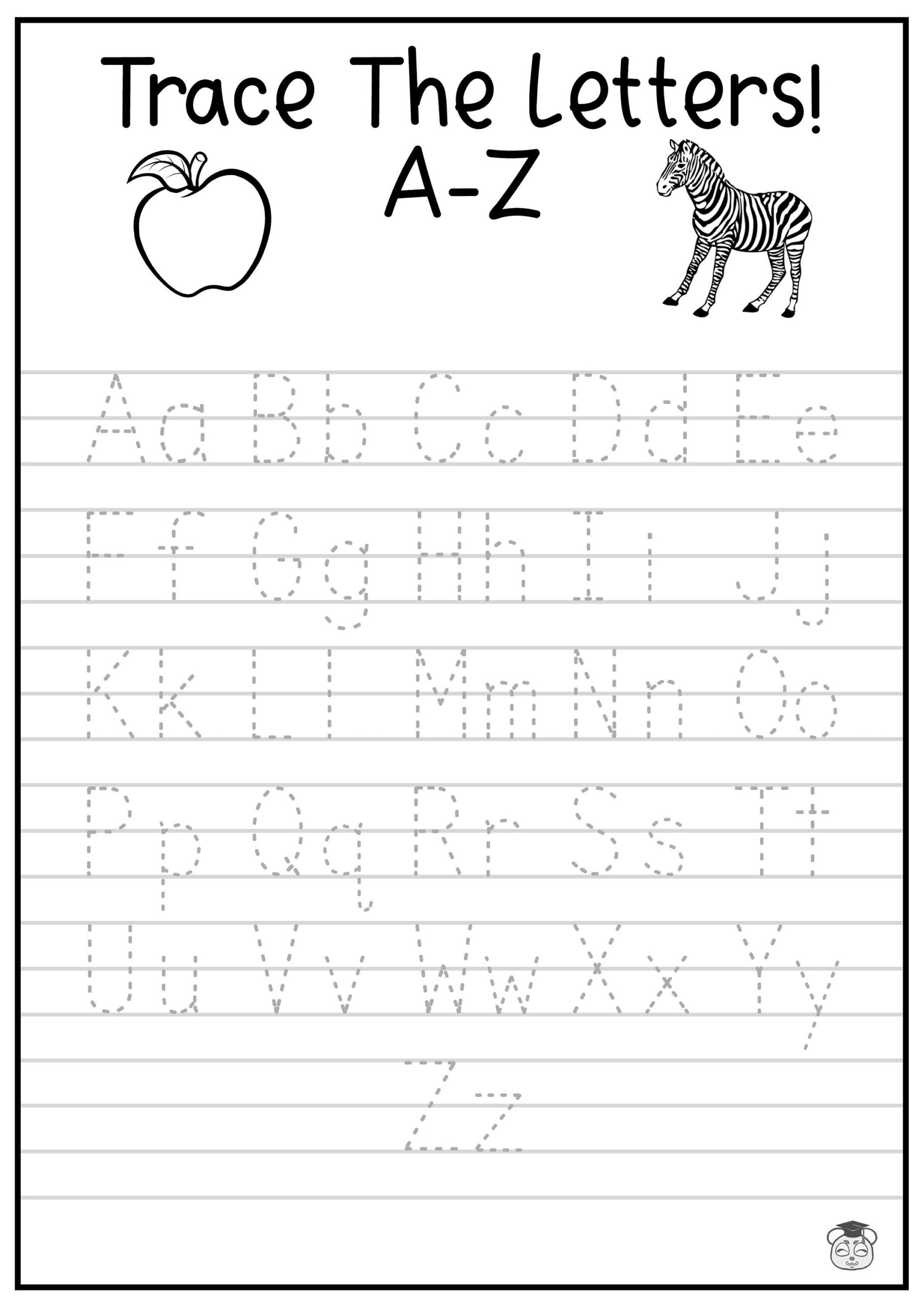 Printable A Z Letter Tracing Worksheet Capital And Lowercase Alphabetical Letter Tracing Ages 3 7 KG1 To Grade 2 Printable A Z Letter Tracing Worksheet Capital And Lowercase Alphabetical Letter Tracing Ages 3 7 KG1 To Grade 2