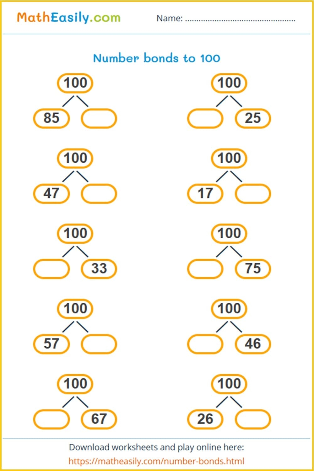 Printable Addition Worksheets PDF Free Download