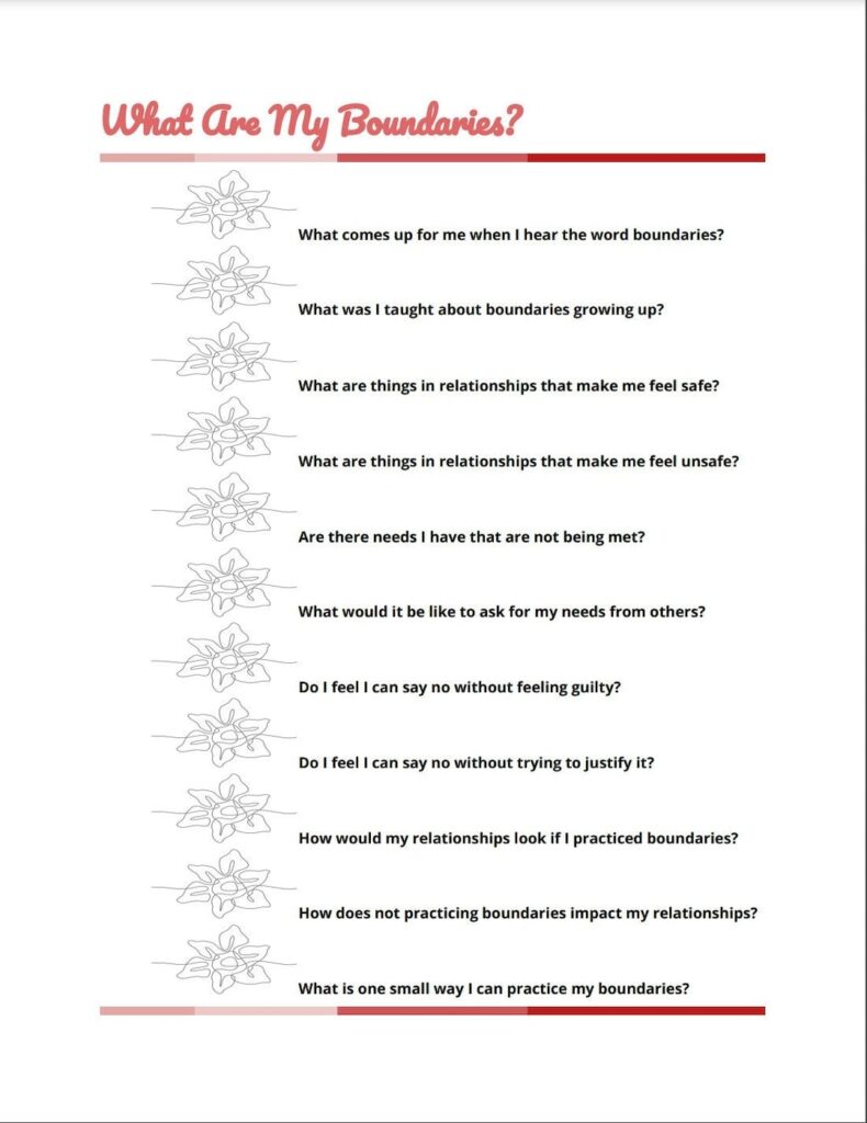 Printable Setting Boundaries Worksheet - Free Printable Worksheets