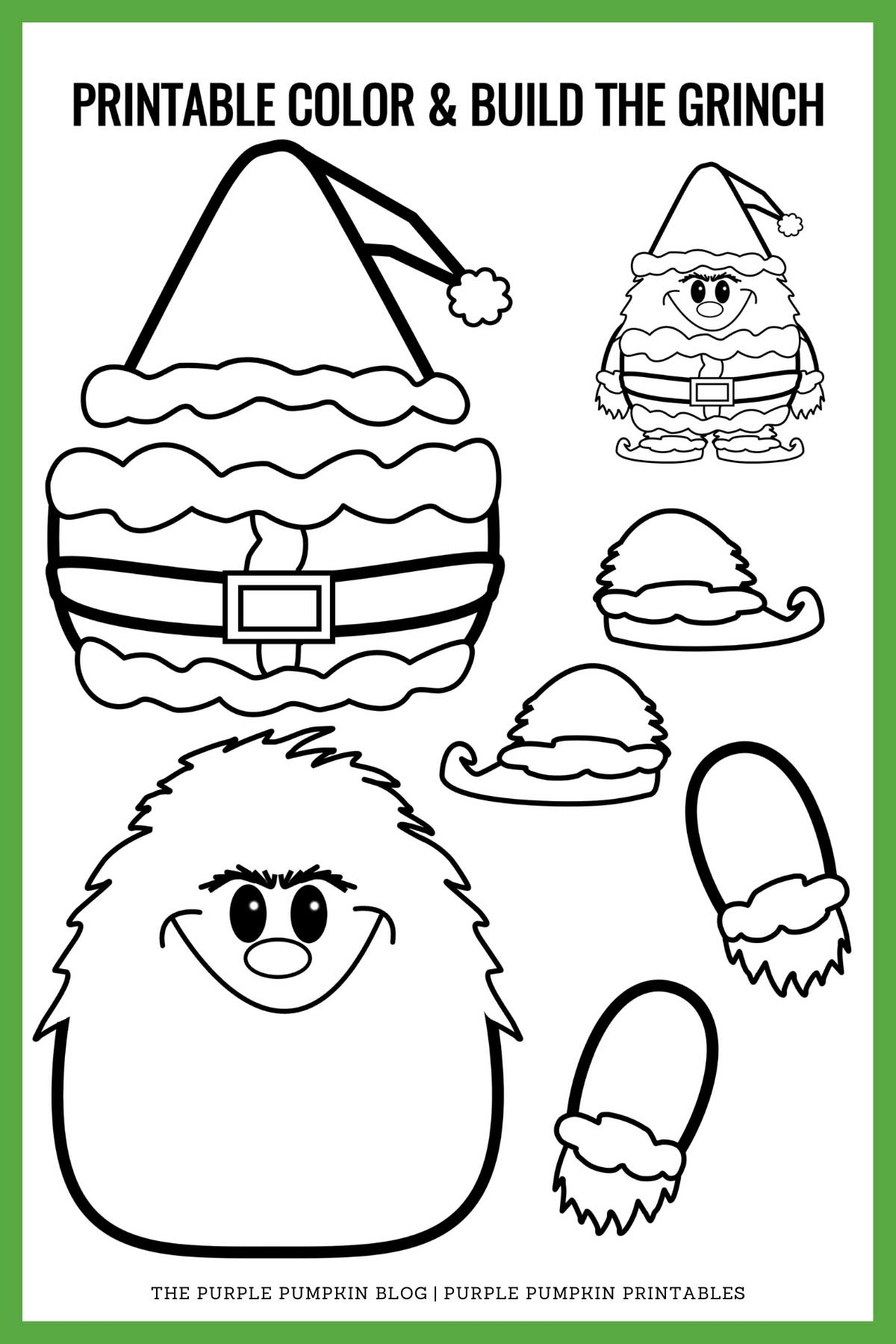 Printable Grinch Worksheets