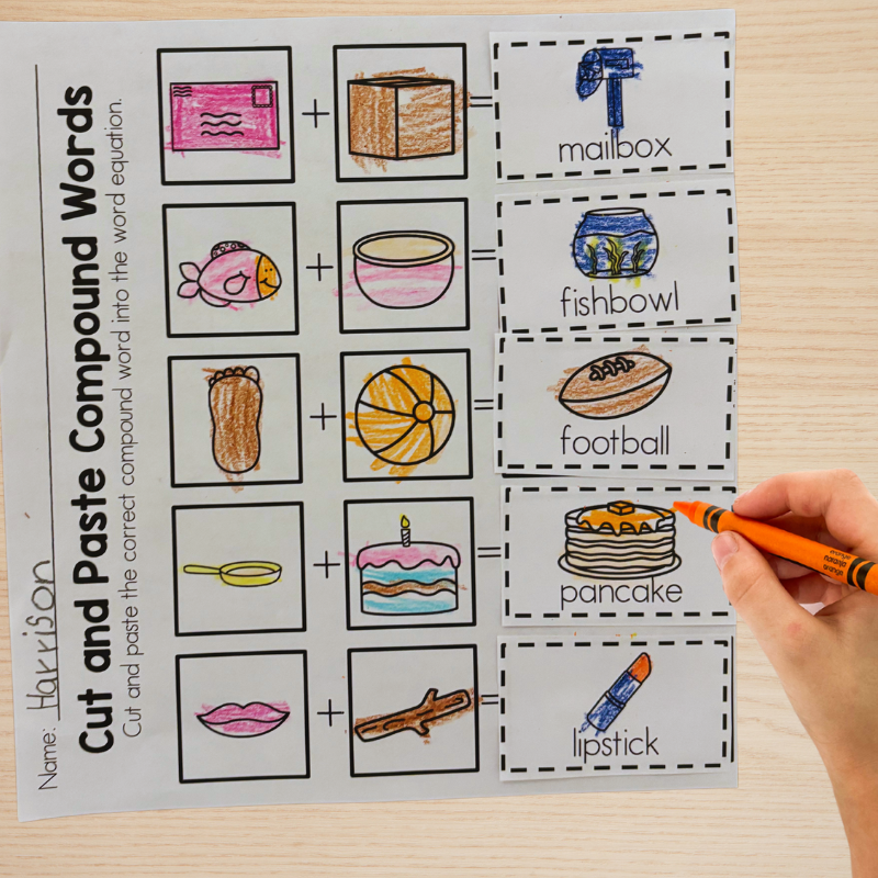 Printable Compound Words Activities For First Grade Sarah Chesworth Printable Compound Words Activities For First Grade Sarah Chesworth