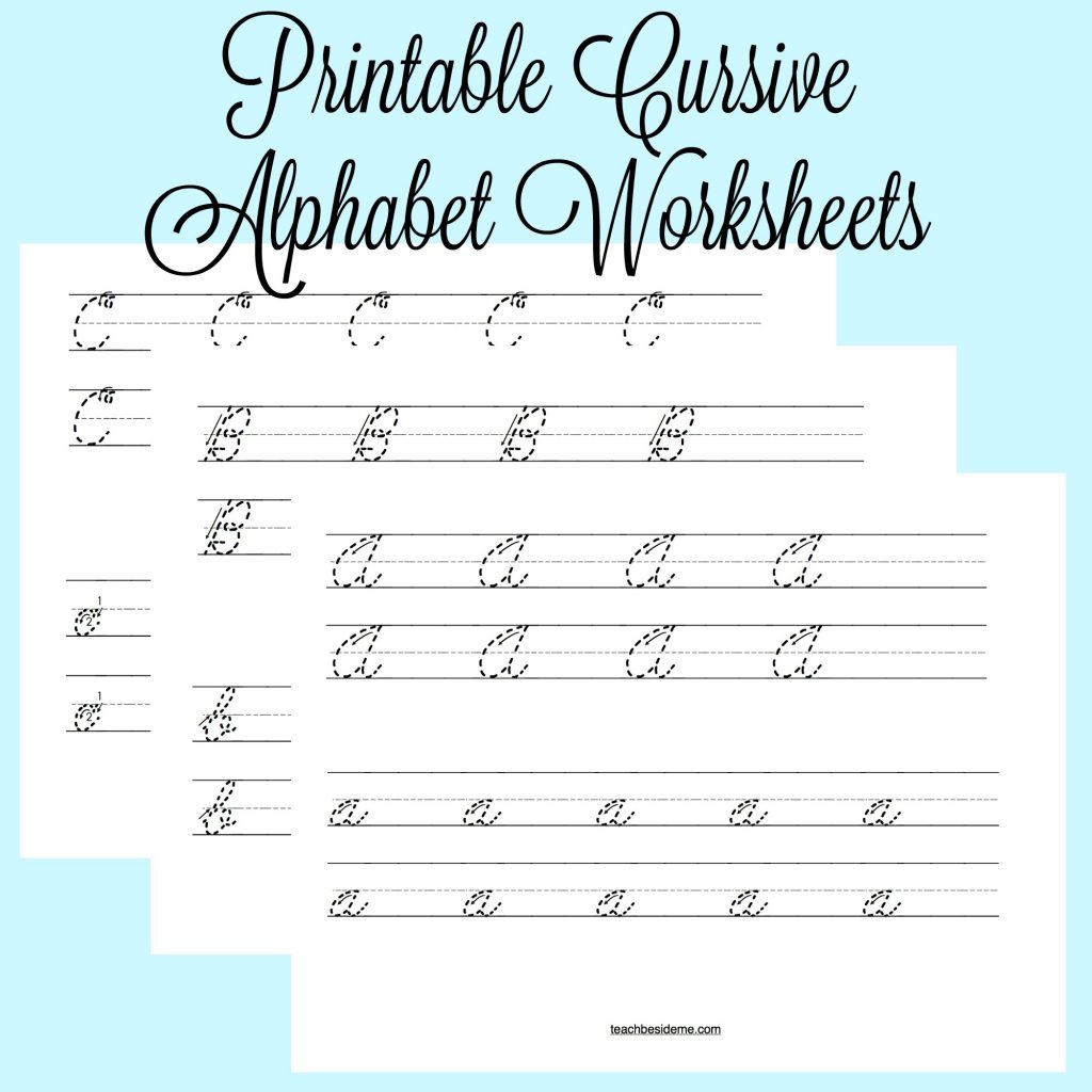 Customized Cursive Handwriting Worksheets Printable
