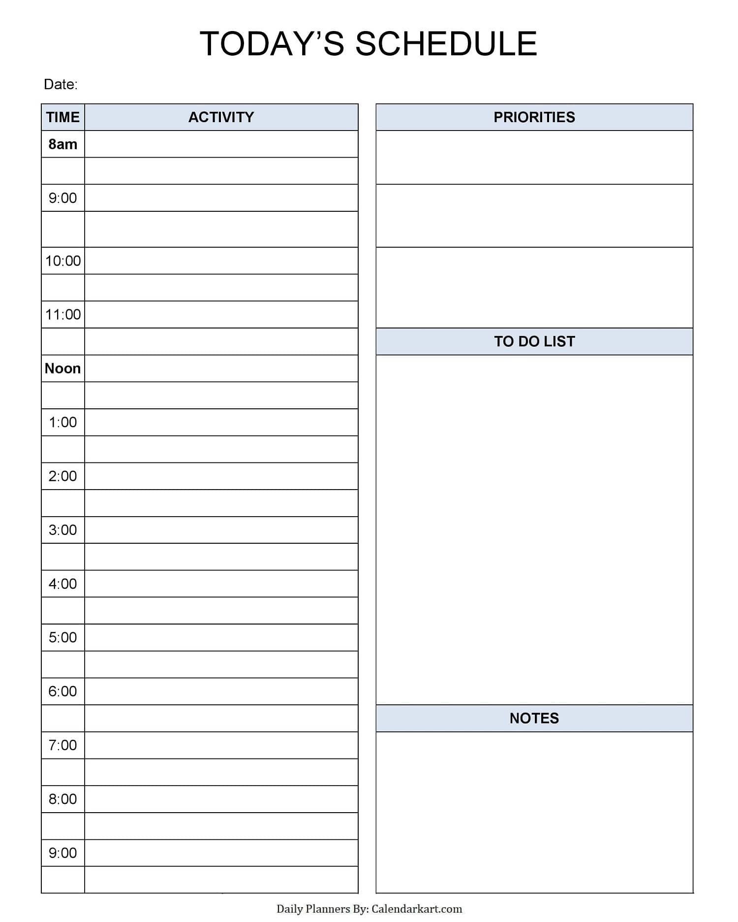 Free Printable Daily Calendar Worksheets Free Printable Daily Calendar Worksheets