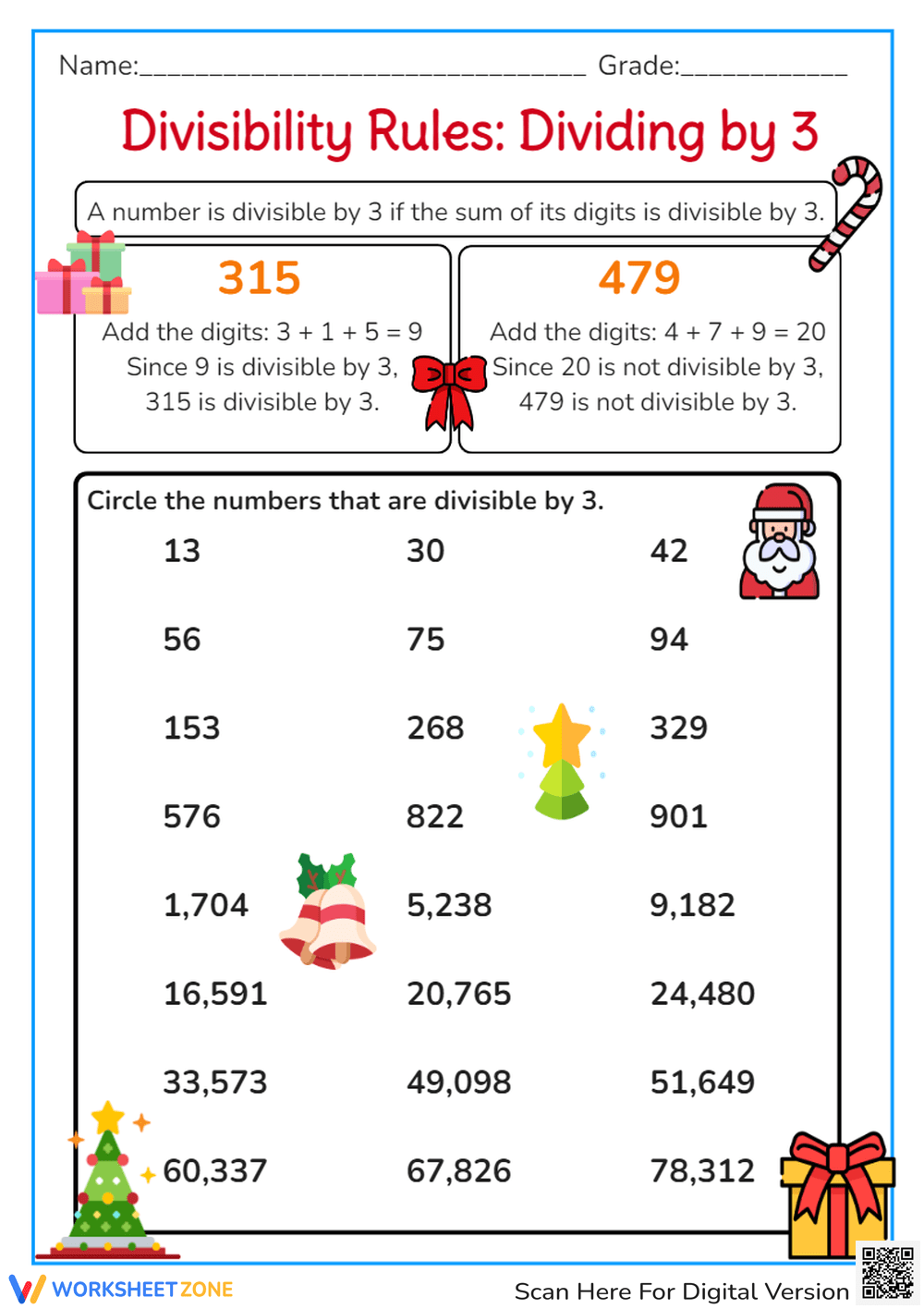 Divisibility Worksheets Printable Divisibility Worksheets Printable