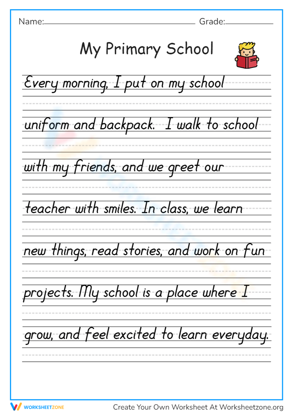Printable Grade 2 Handwriting Worksheets Printable Grade 2 Handwriting Worksheets