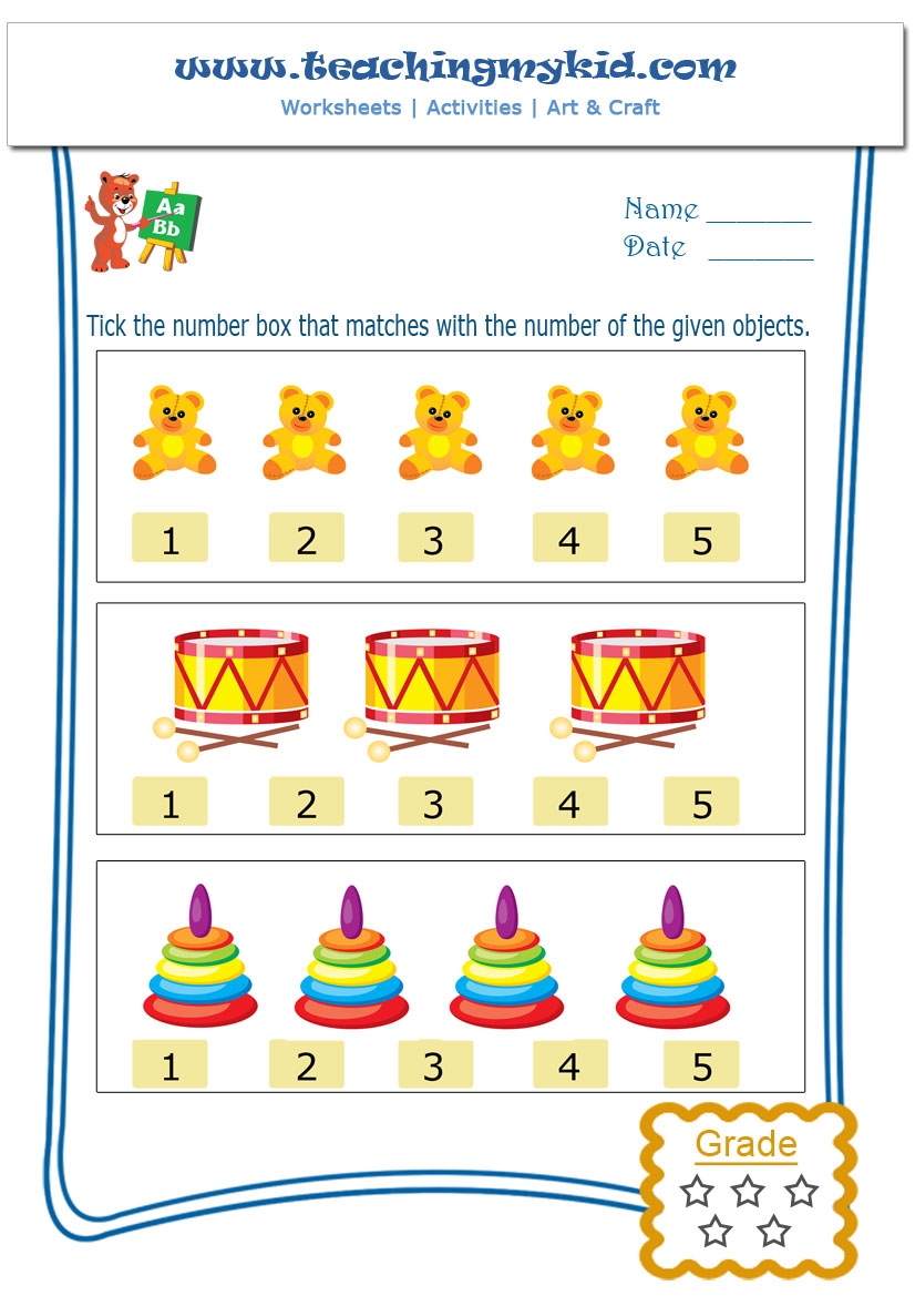 Kg 1 Worksheets Printable