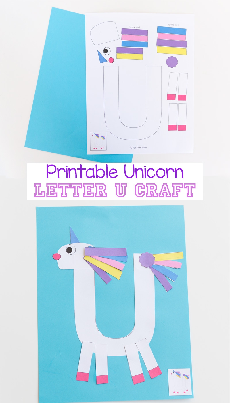 Printable Letter U Craft Unicorn Fun With Mama Printable Letter U Craft Unicorn Fun With Mama