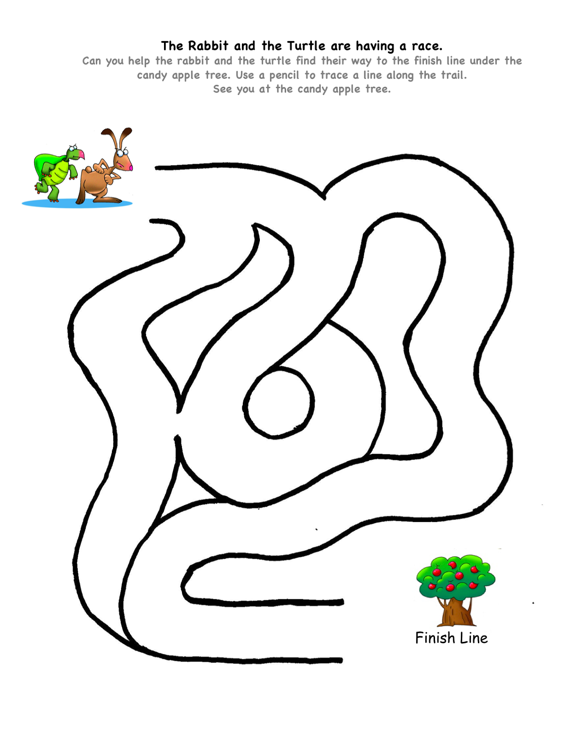 Tracing Maze Worksheet Tracing Maze Worksheet