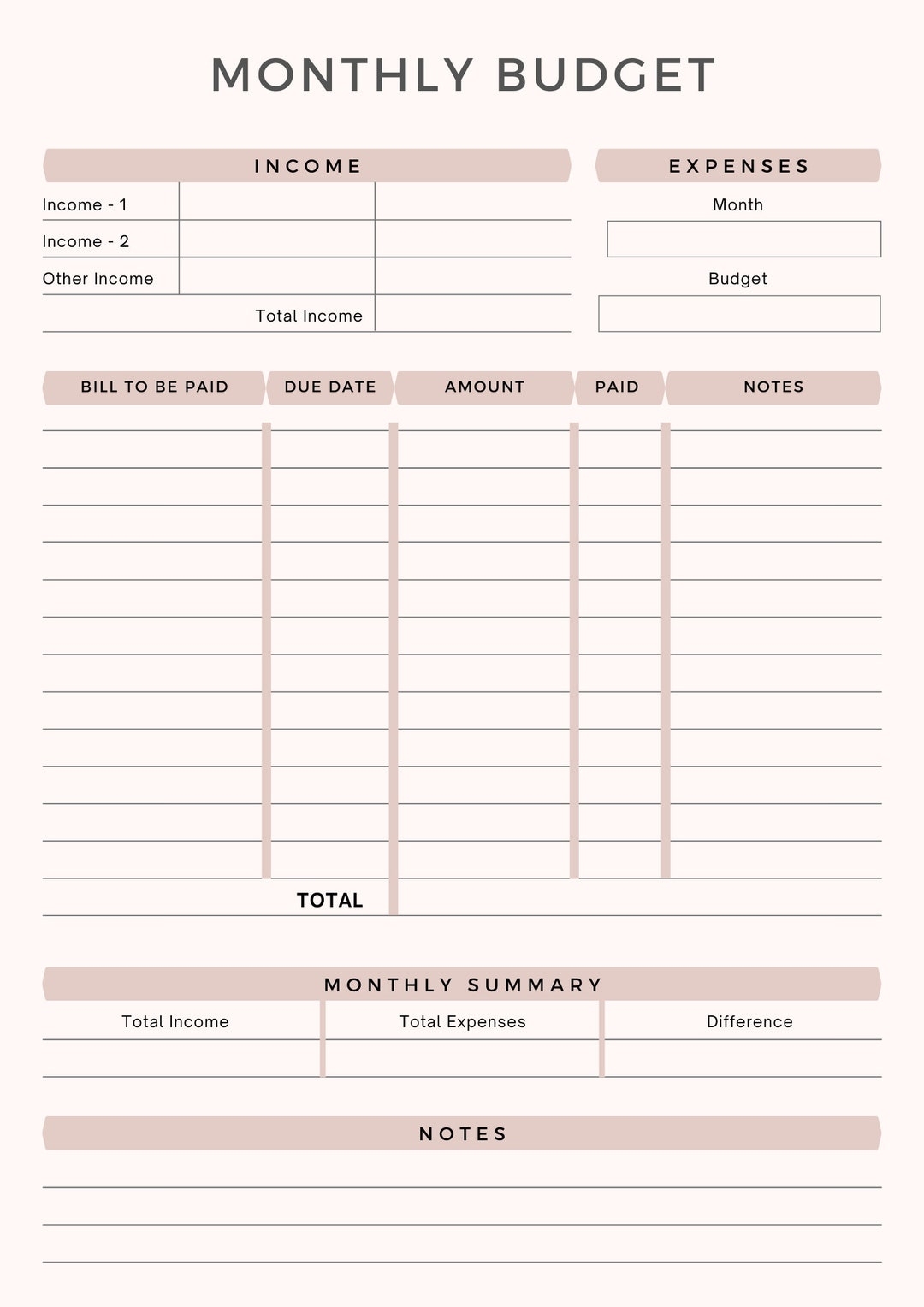 Printable Monthly Budget Planner Sheet Monthly Income Expense Recorder Monthly Budget Printable Worksheet PDF A4 Instant Download Etsy Printable Monthly Budget Planner Sheet Monthly Income Expense Recorder Monthly Budget Printable Worksheet PDF A4 Instant Download Etsy
