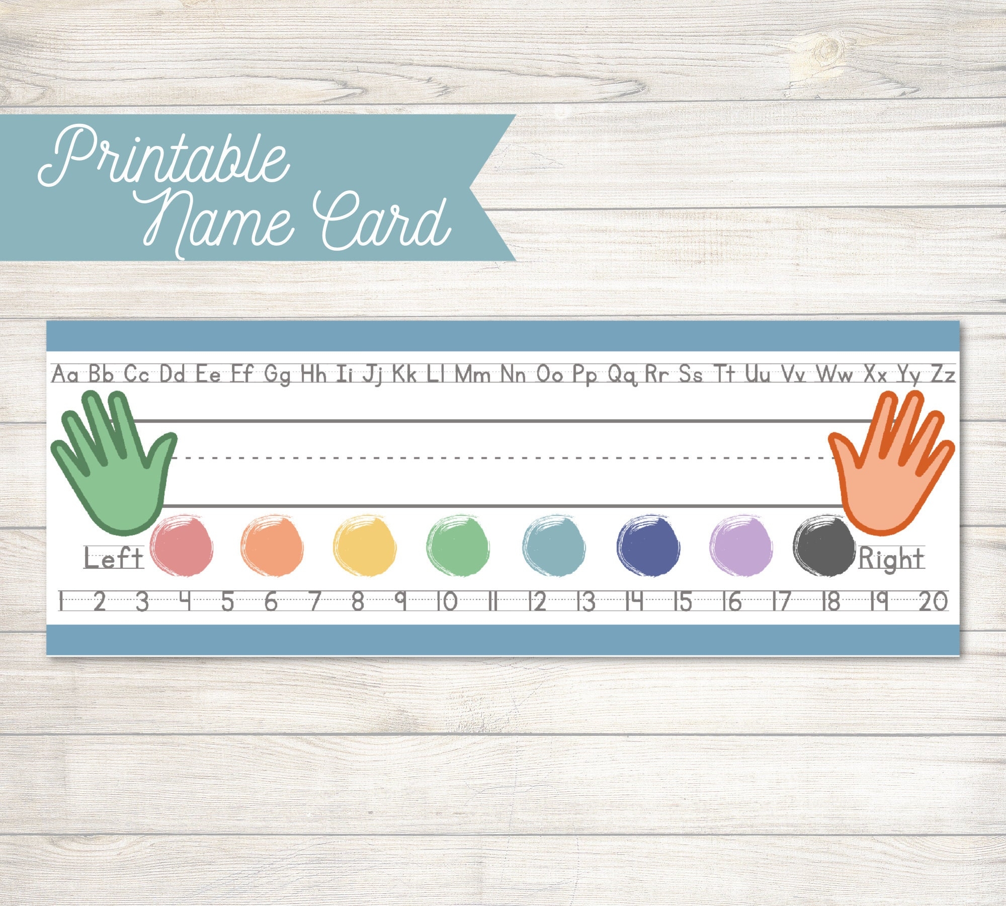 Printable Name Tags For Preschool
