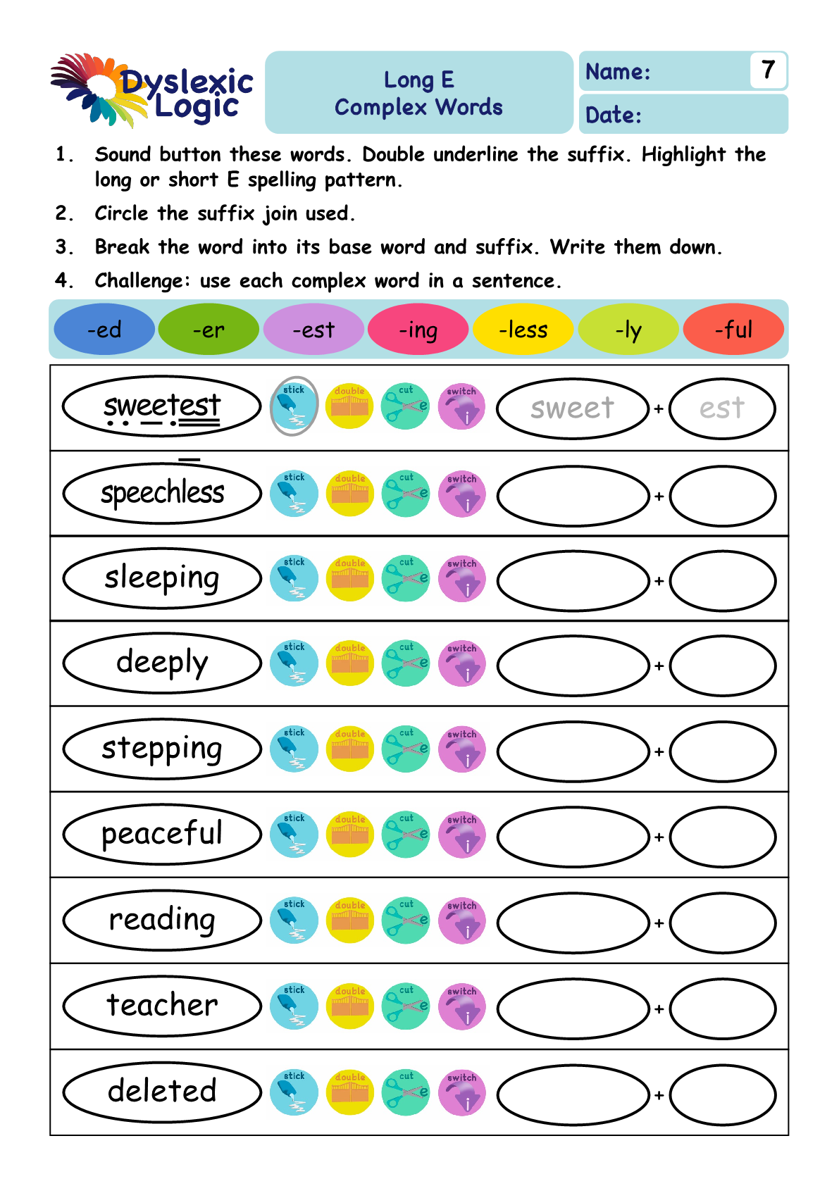 Printable Phonics Support Resources Dyslexic Logic Printable Phonics Support Resources Dyslexic Logic
