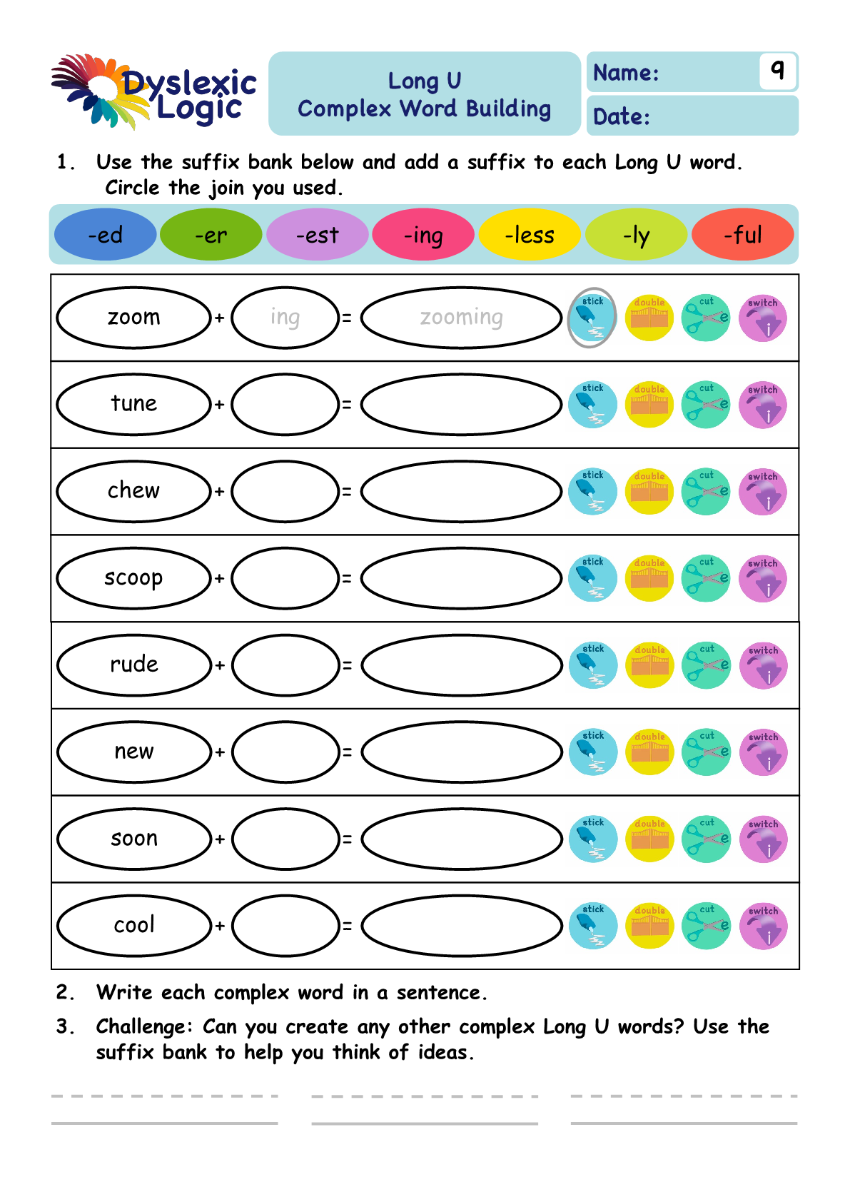 Printable Phonics Support Resources Dyslexic Logic