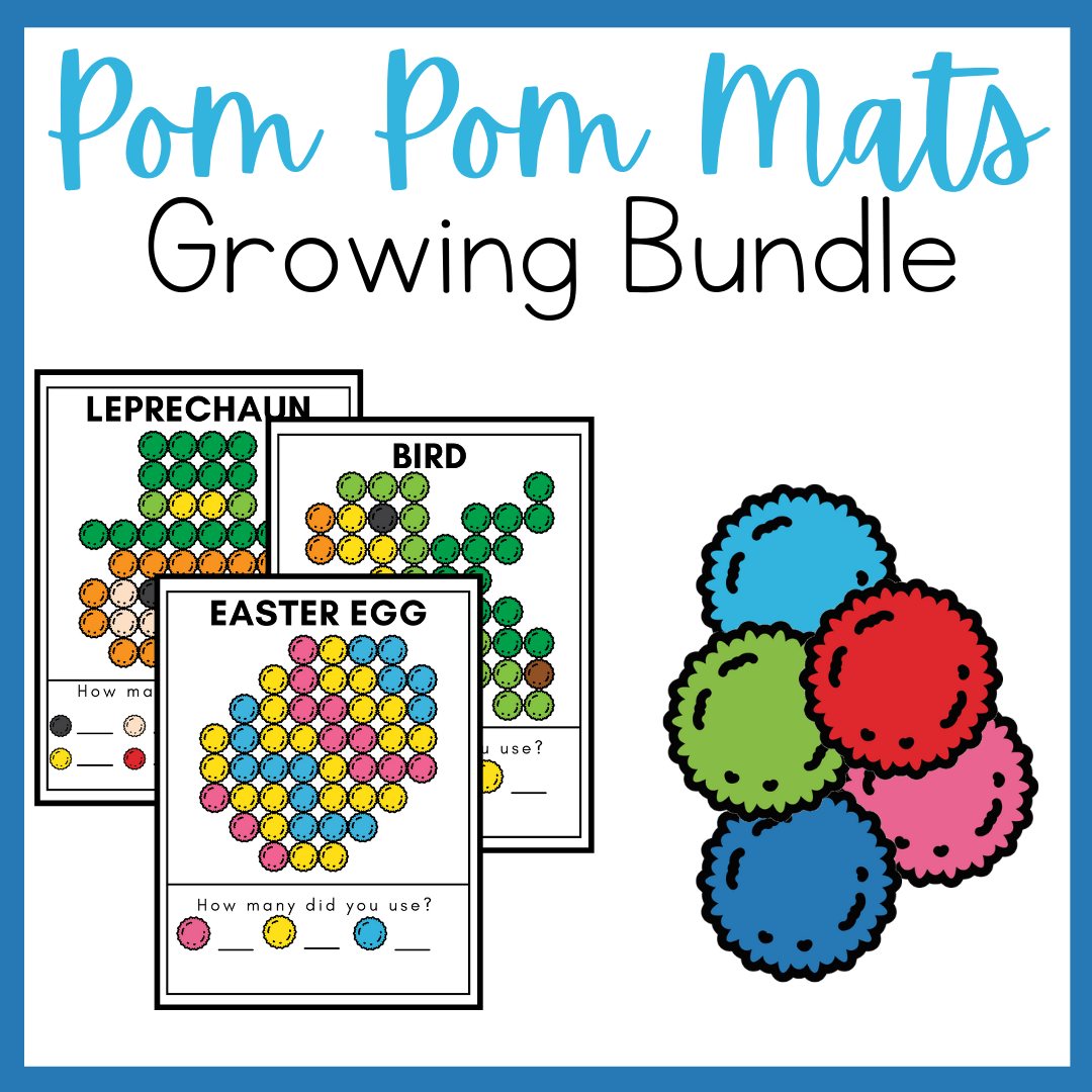 Printable Pom Pom Mats Growing Bundle Homeschool Preschool Shop