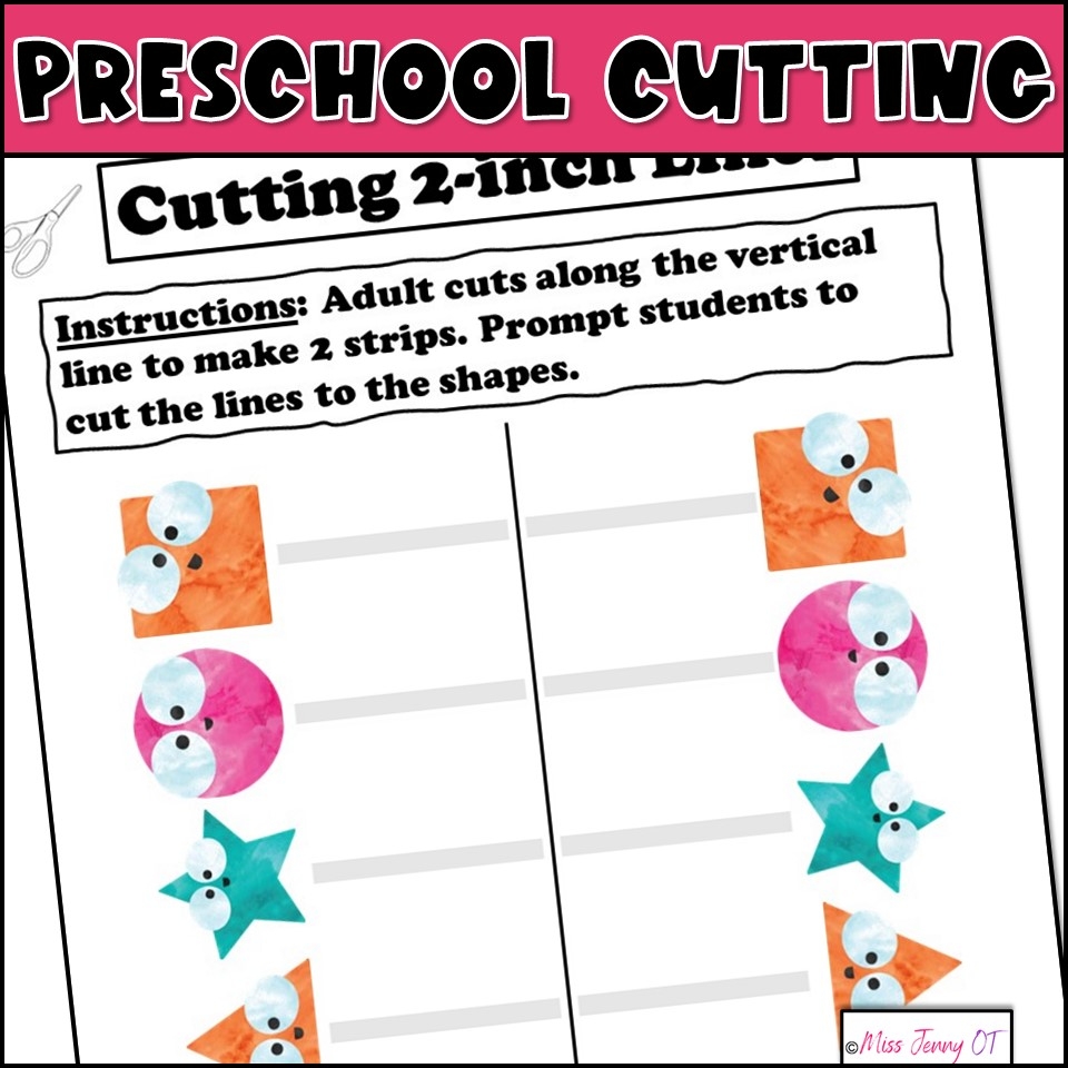 Preschool Cutting Worksheets Printable Preschool Cutting Worksheets Printable
