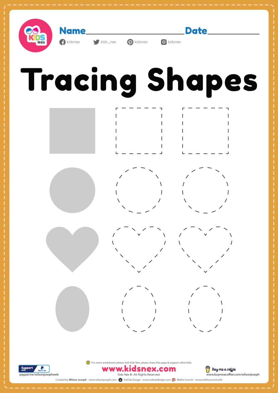 Pre K Free Printable Shapes Worksheets