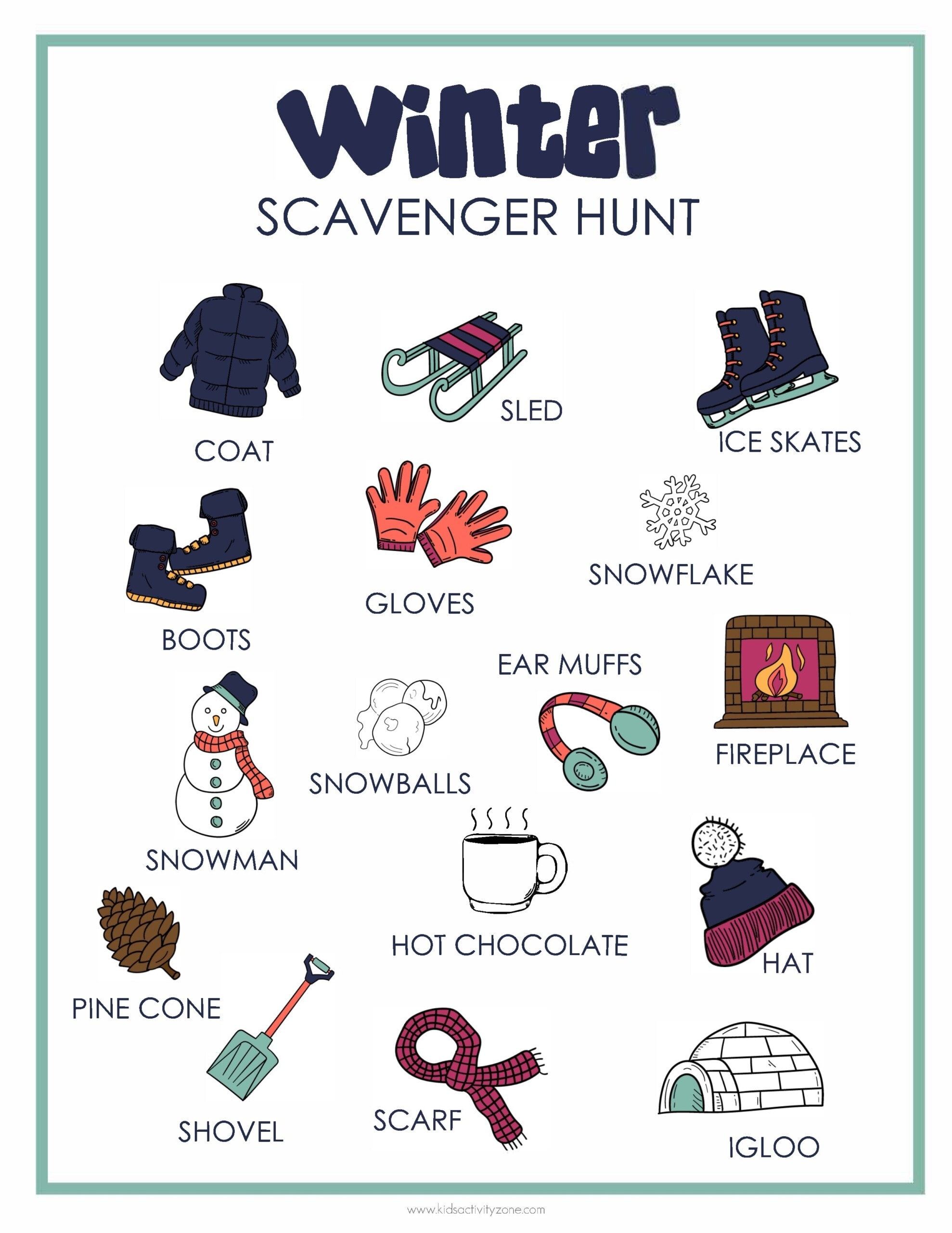 Printable Winter Activities Packet For Kids Kids Activity Zone Printable Winter Activities Packet For Kids Kids Activity Zone