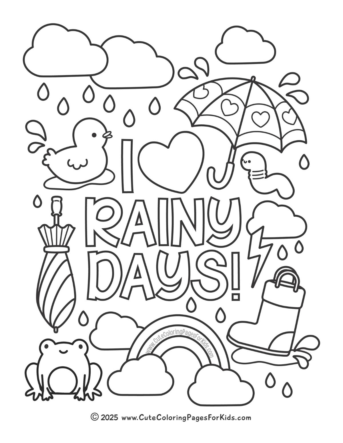 Rainy Day Coloring Pages Free Printable PDFs Cute Coloring Pages For Kids Rainy Day Coloring Pages Free Printable PDFs Cute Coloring Pages For Kids