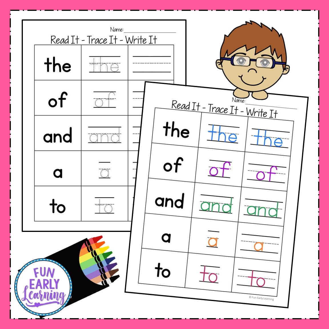 Read It Trace It Write It Fry s First 100 Sight Words Fun Read It Trace It Write It Fry s First 100 Sight Words Fun