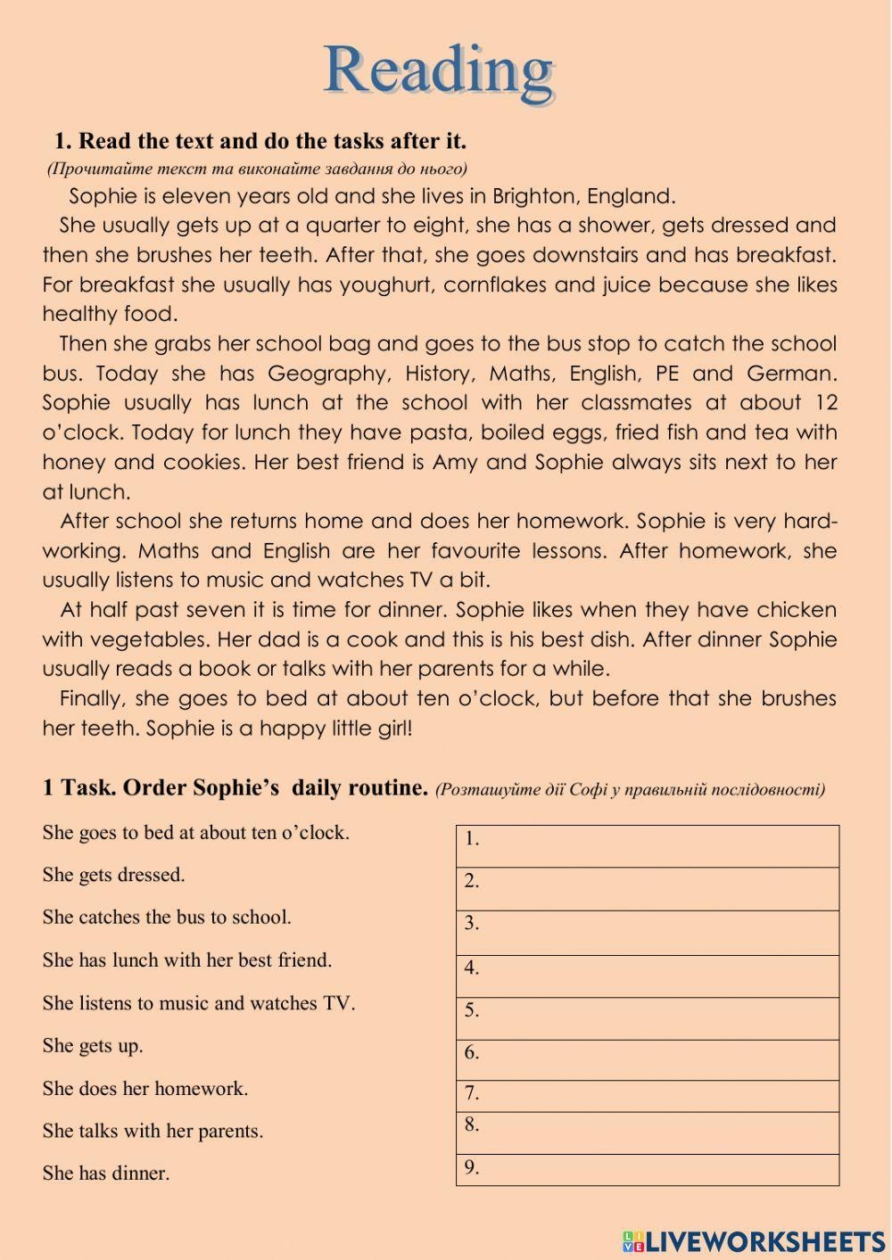 Reading Comprehension 5th Grade MarchsVolk Live Worksheets Reading Comprehension 5th Grade MarchsVolk Live Worksheets
