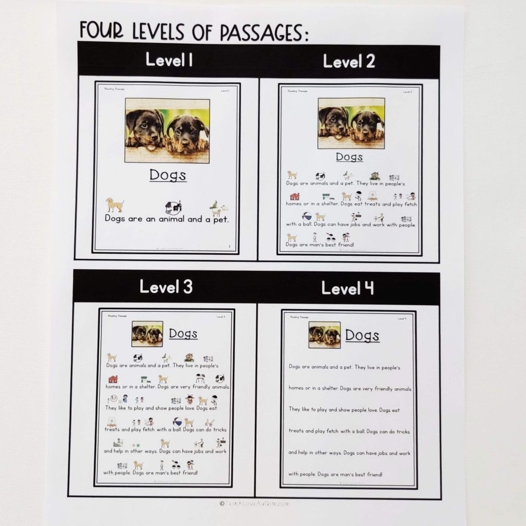 Reading Comprehension Activities In Special Education Teach Love Autism Reading Comprehension Activities In Special Education Teach Love Autism