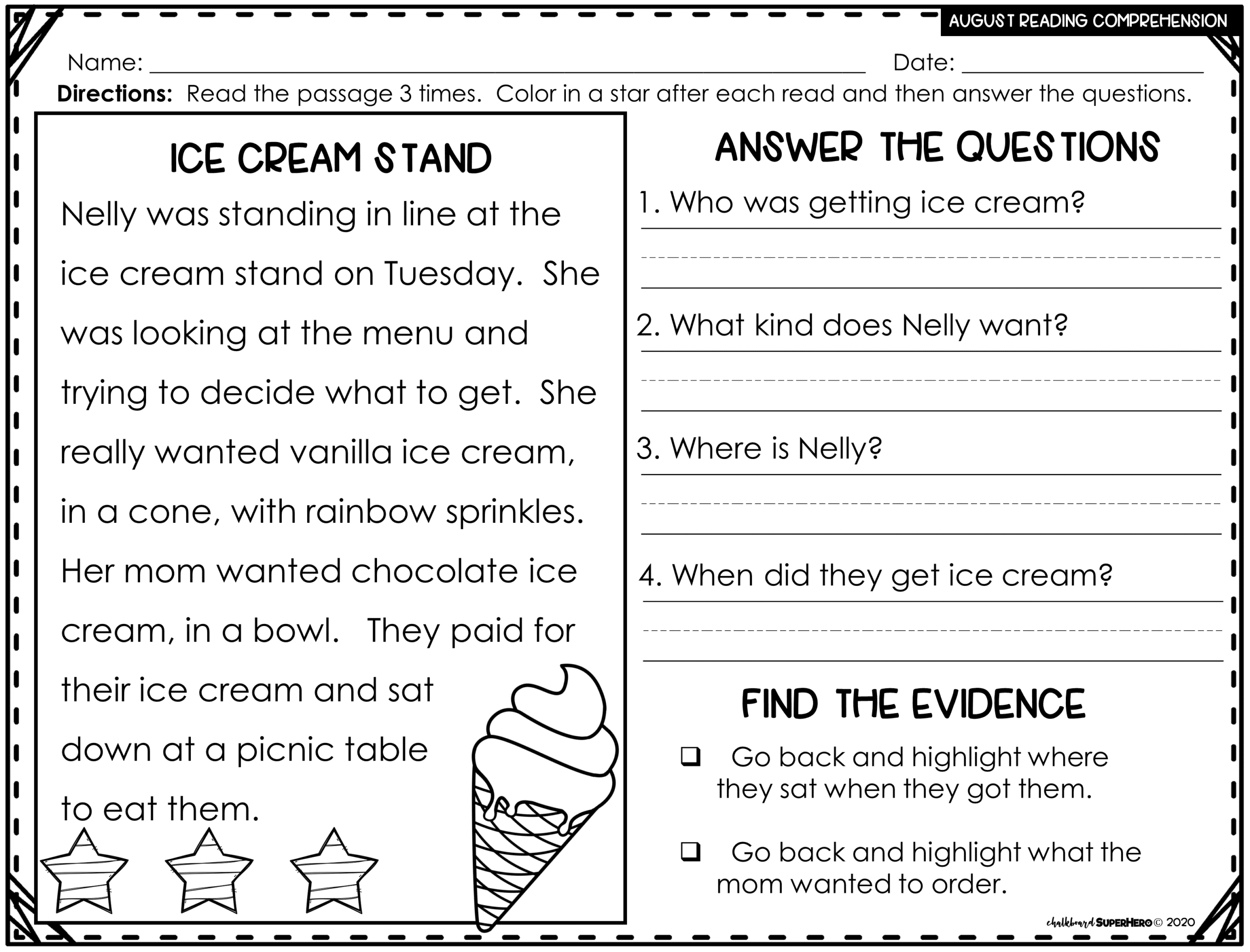 Reading Comprehension Answering WH Questions AUGUST 3 LEVELS Chalkboard Superhero Reading Comprehension Answering WH Questions AUGUST 3 LEVELS Chalkboard Superhero