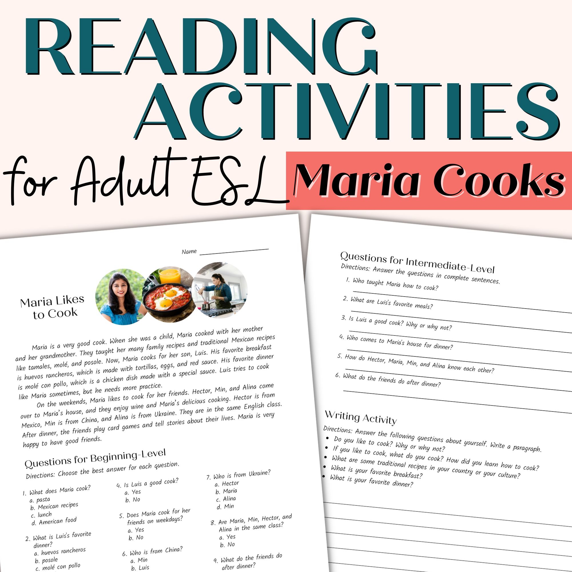 Reading Comprehension Passage For Beginner And Intermediate Adult Reading Comprehension Passage For Beginner And Intermediate Adult