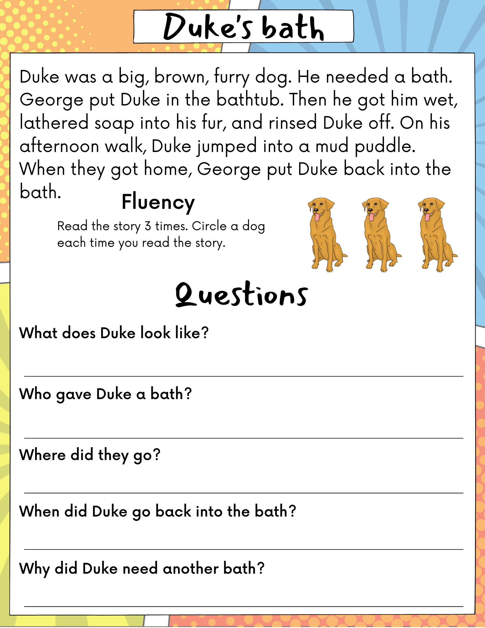 3rd Grade Reading Comprehension Worksheets Printable 3rd Grade Reading Comprehension Worksheets Printable