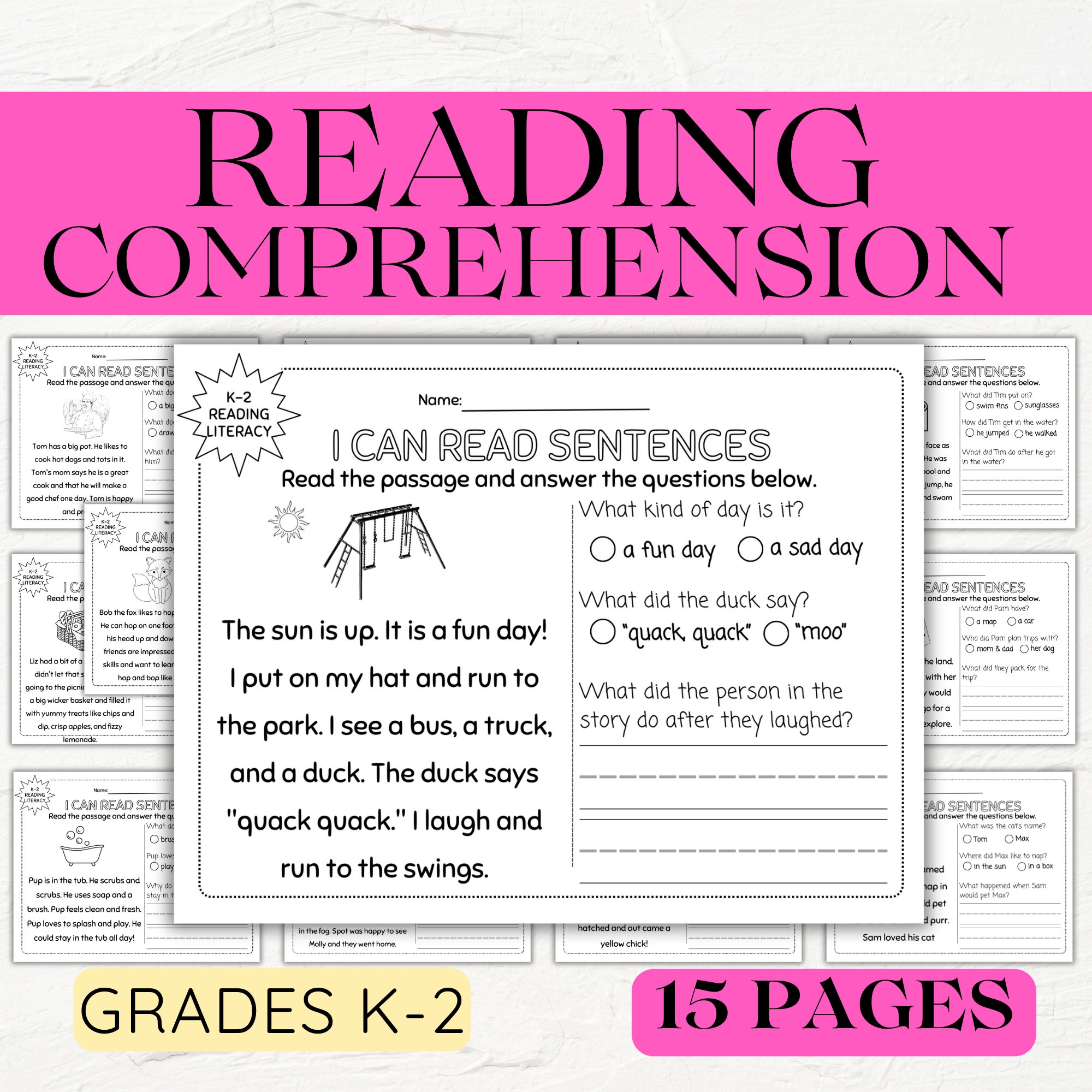 May Day Reading Comprehension Worksheets