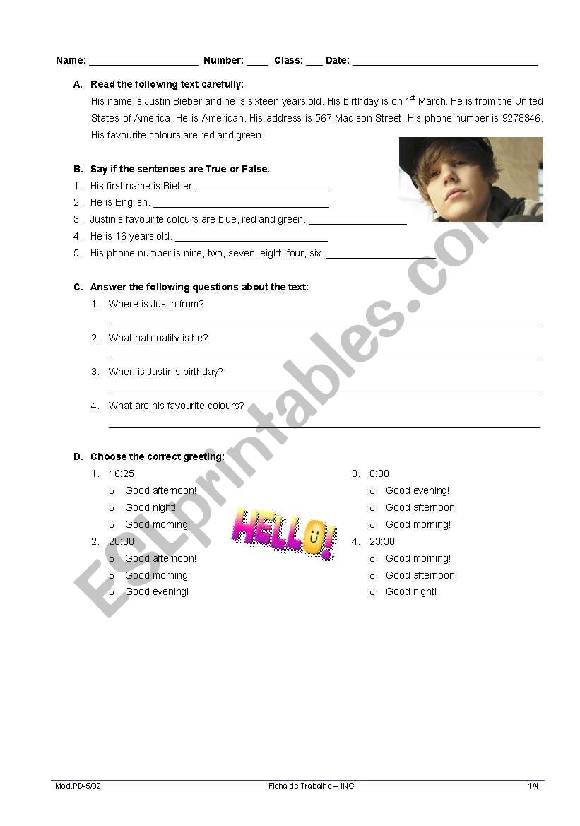 Reading Comprehension 