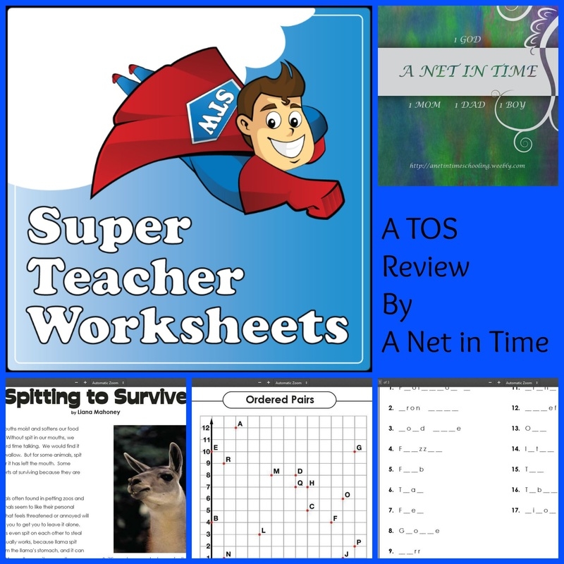 Review Super Teacher Worksheets A Net In Time Schooling Review Super Teacher Worksheets A Net In Time Schooling