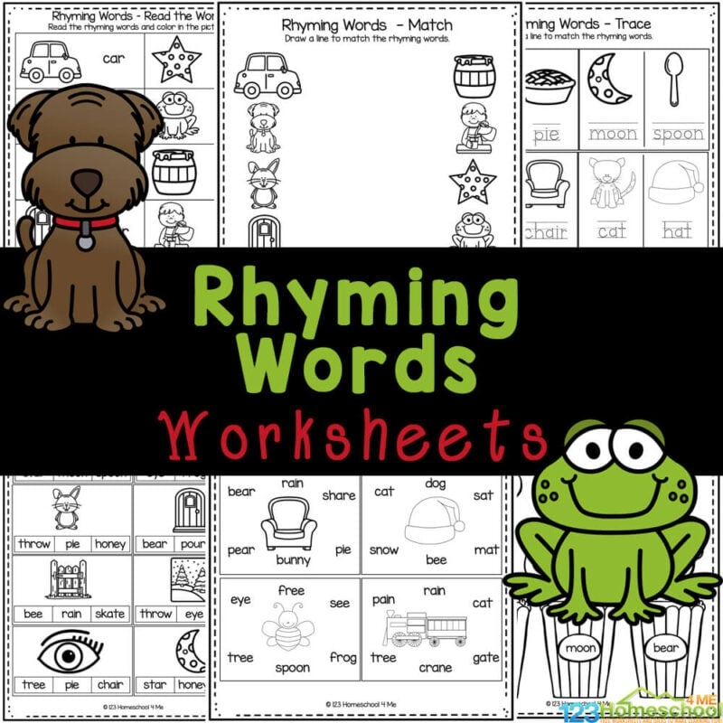 Free Rhyming Words Worksheet For Kindergarten Free Rhyming Words Worksheet For Kindergarten