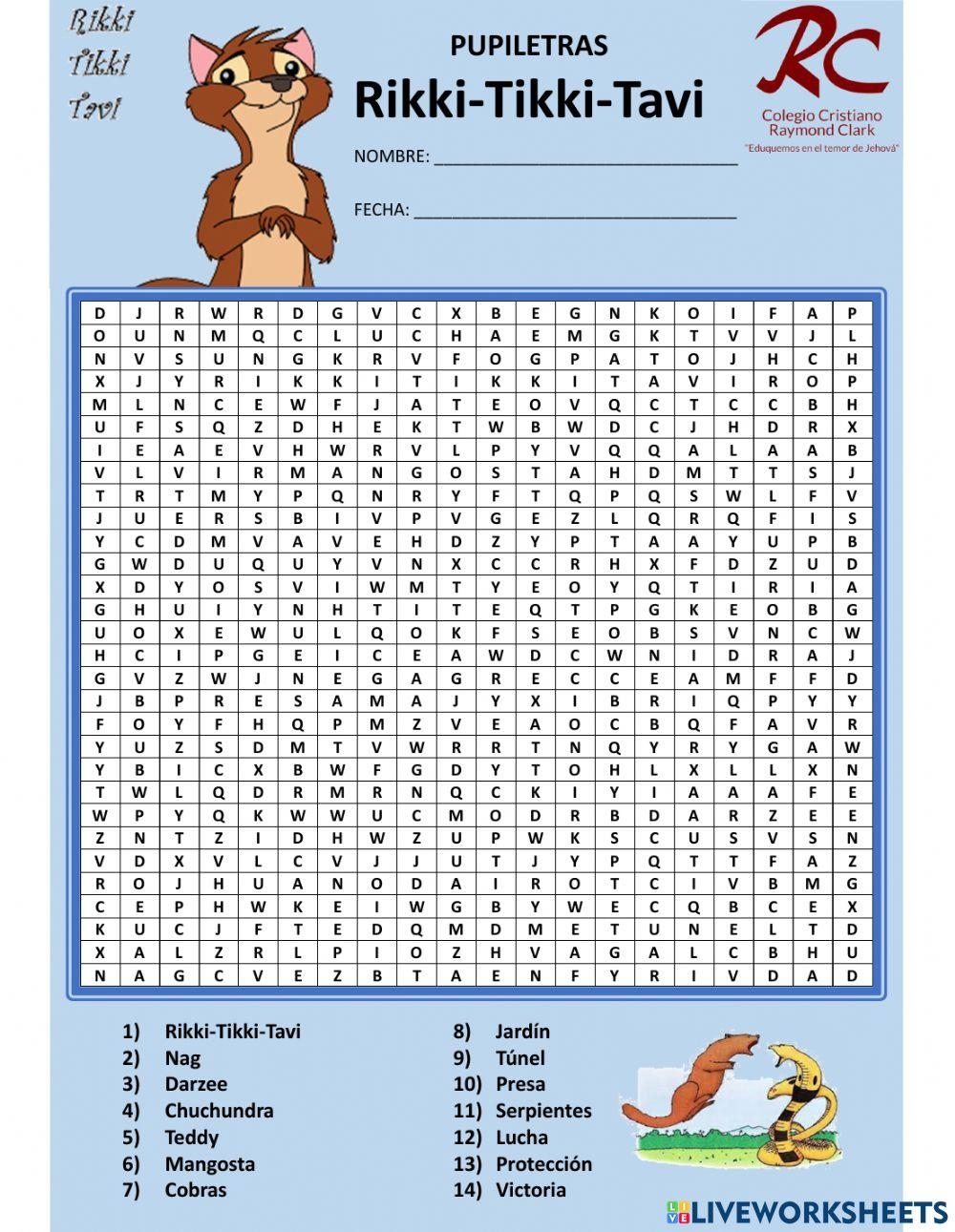 Rikki Tikki Tavi Summary Activity For Students Worksheets Library Rikki Tikki Tavi Summary Activity For Students Worksheets Library