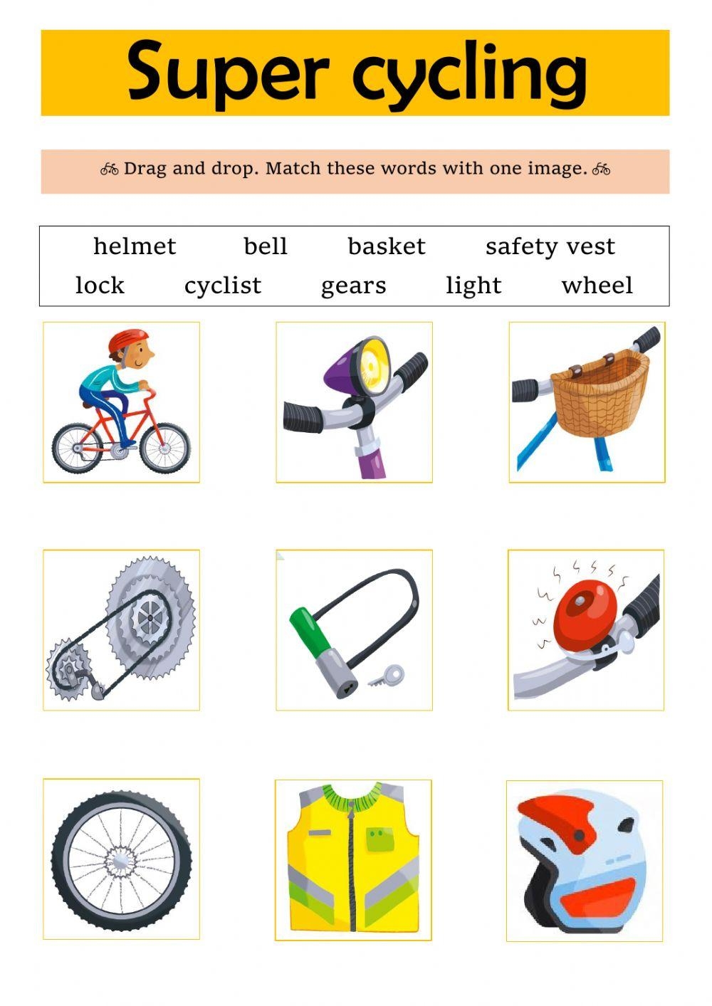 Printable Bike Safety Worksheets