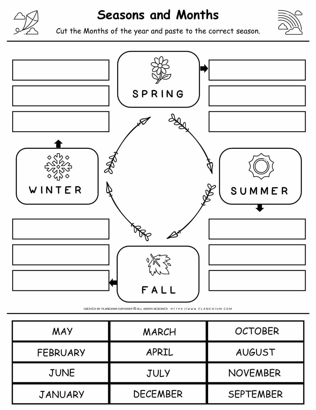 Seasons And Months Matching Worksheet Planerium Worksheets Library Seasons And Months Matching Worksheet Planerium Worksheets Library