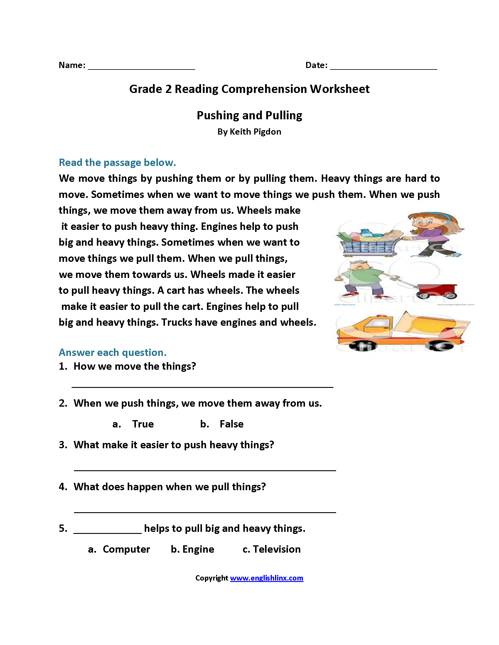 Second Grade Reading Worksheets Improve Fluency And Vocabulary