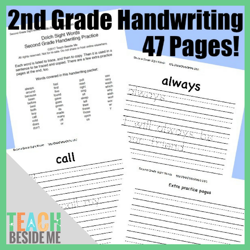 Free Second Grade Handwriting Worksheets Free Second Grade Handwriting Worksheets