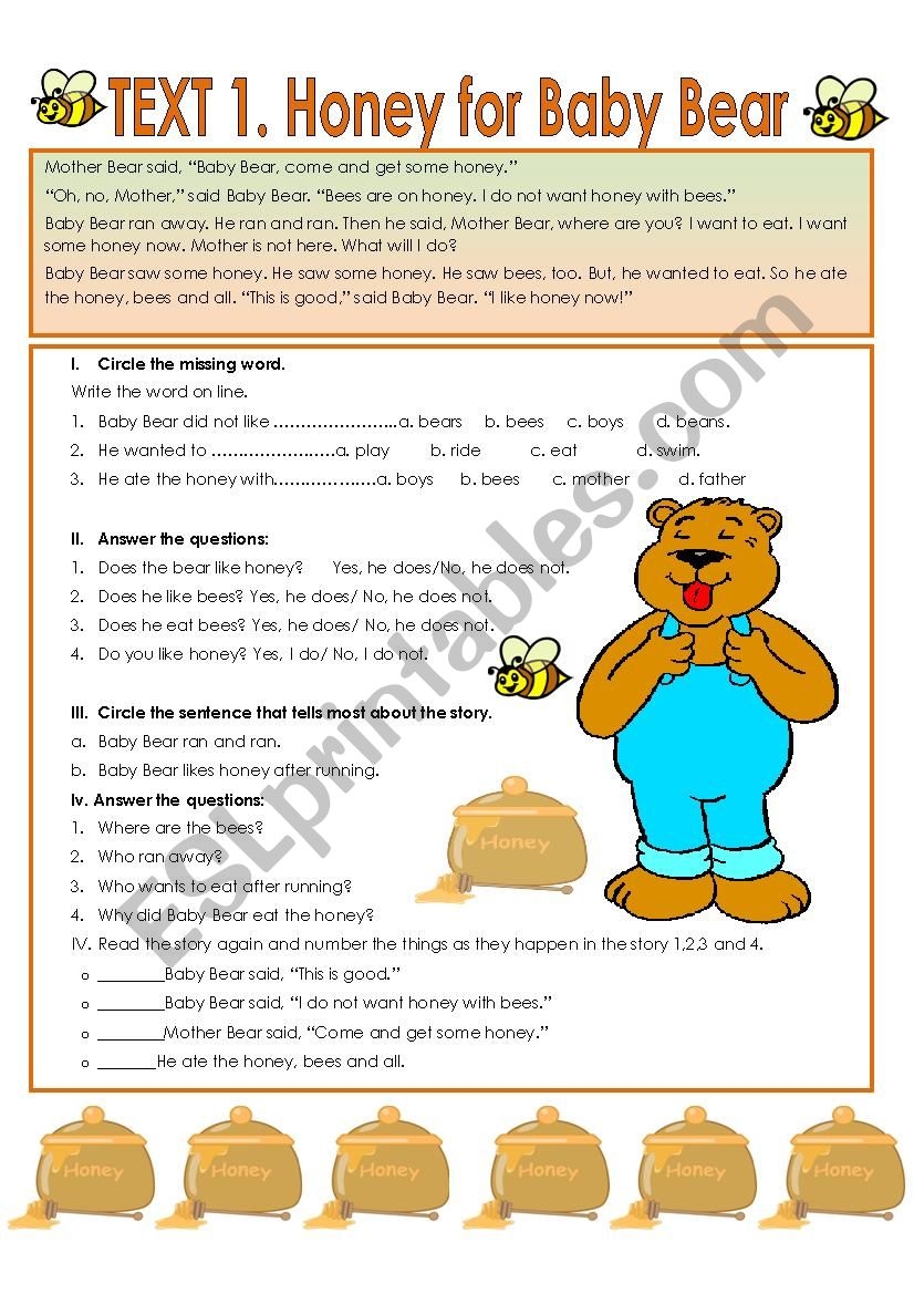 Short Reading Comprehension Worksheets Short Reading Comprehension Worksheets