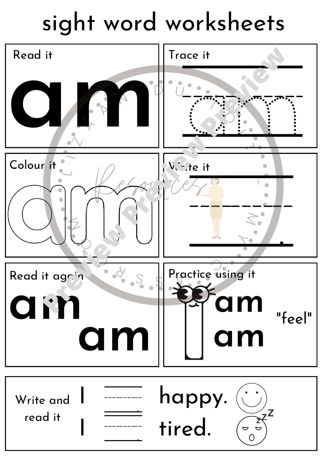 Sight Words Worksheets Teacha Sight Words Worksheets Teacha