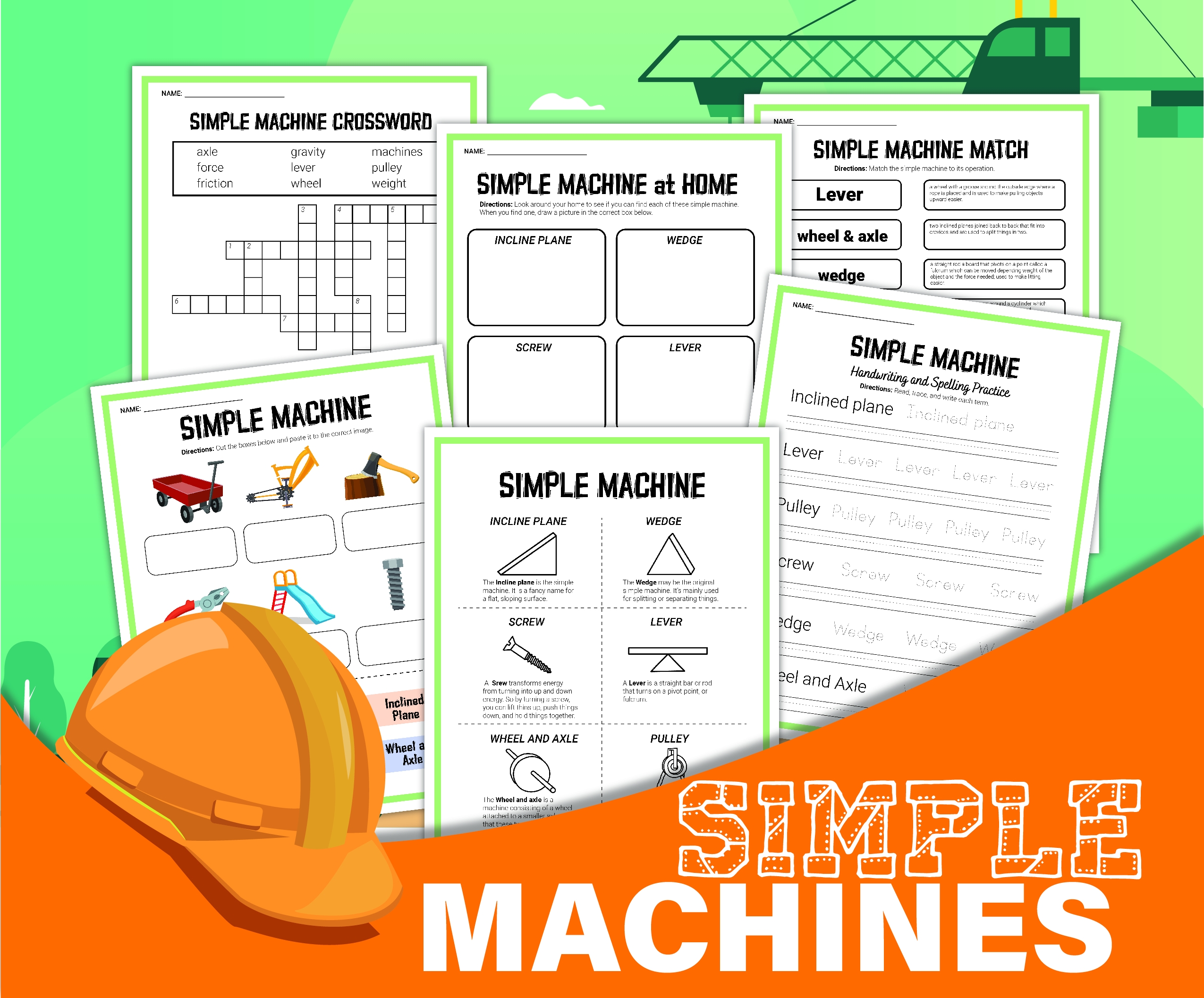 Simple Machines Worksheets For Kids Little Bins For Little Hands