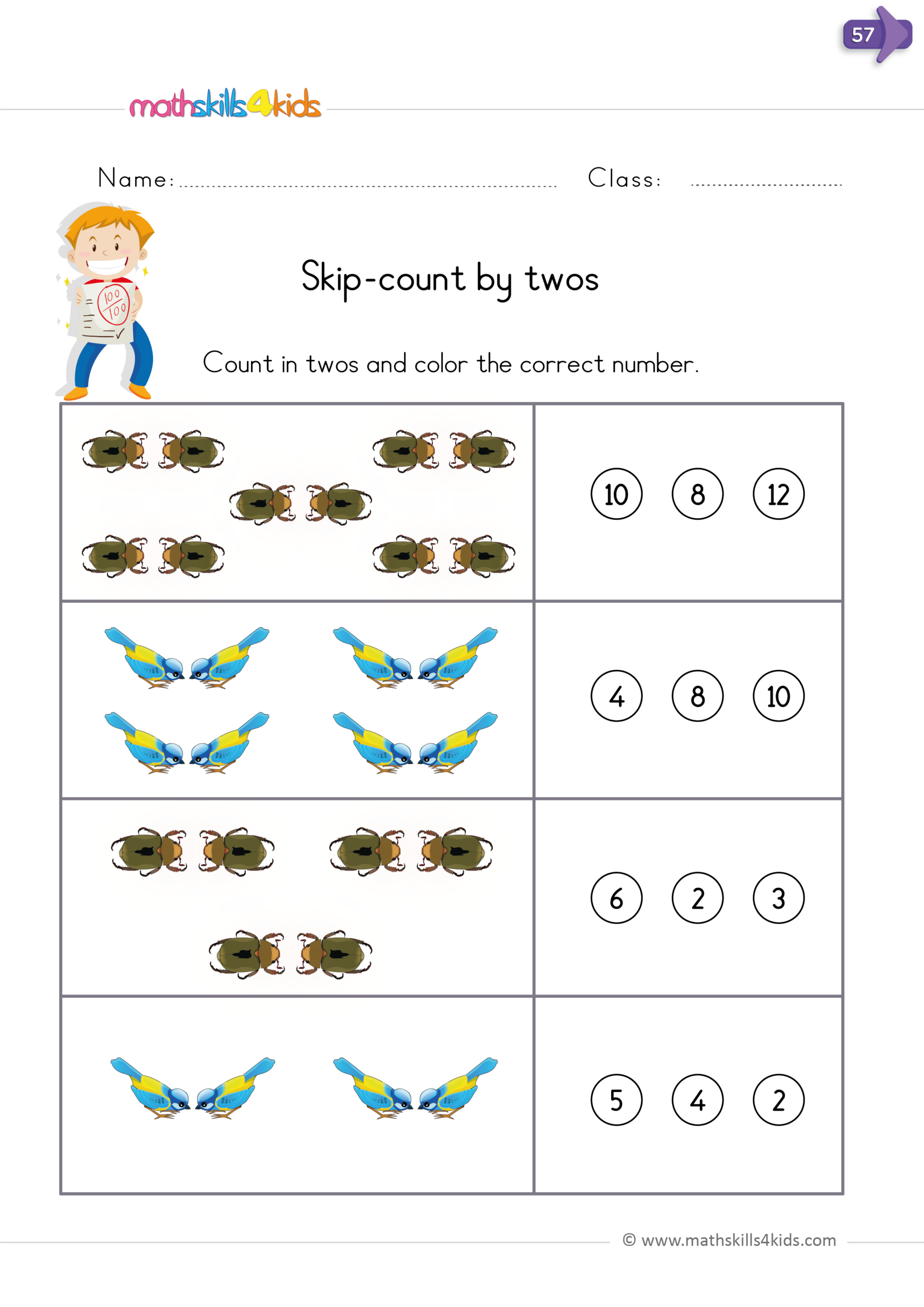 Skip Counting Worksheets For Kindergarten Practice And Learn Skip Counting Worksheets For Kindergarten Practice And Learn