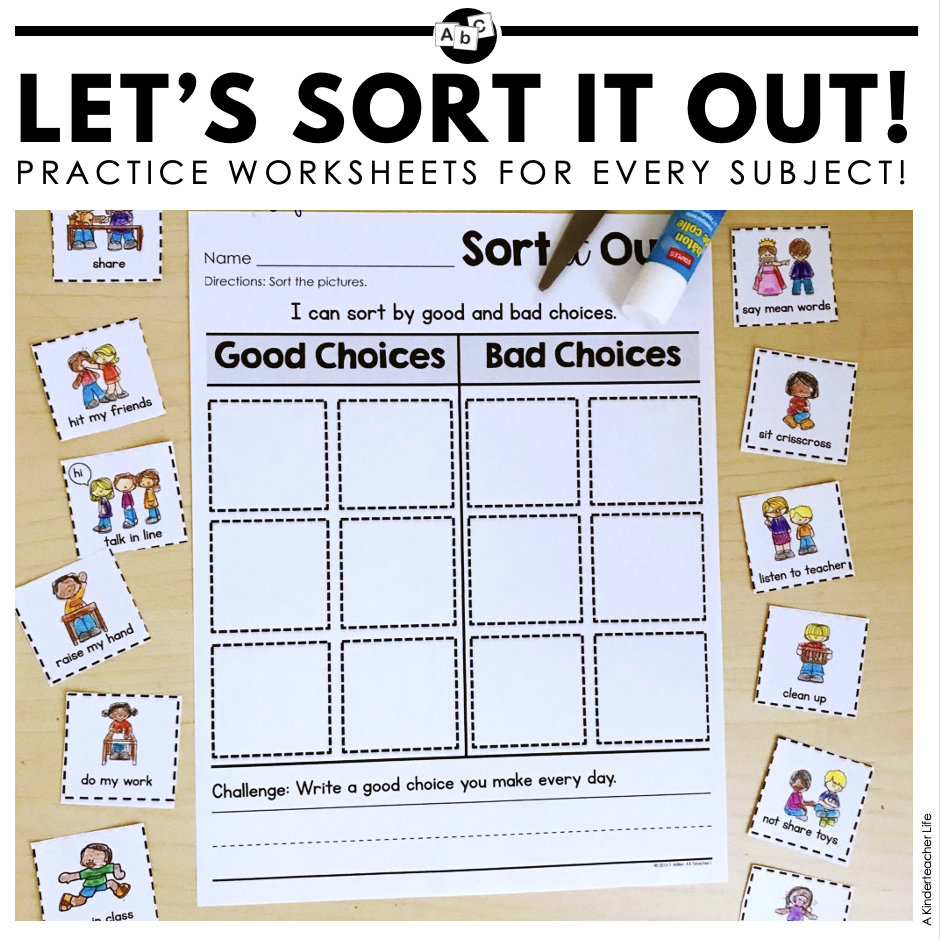Sorting Worksheets For All Content Areas FREEBIE Included A Kinderteacher Life Sorting Worksheets For All Content Areas FREEBIE Included A Kinderteacher Life