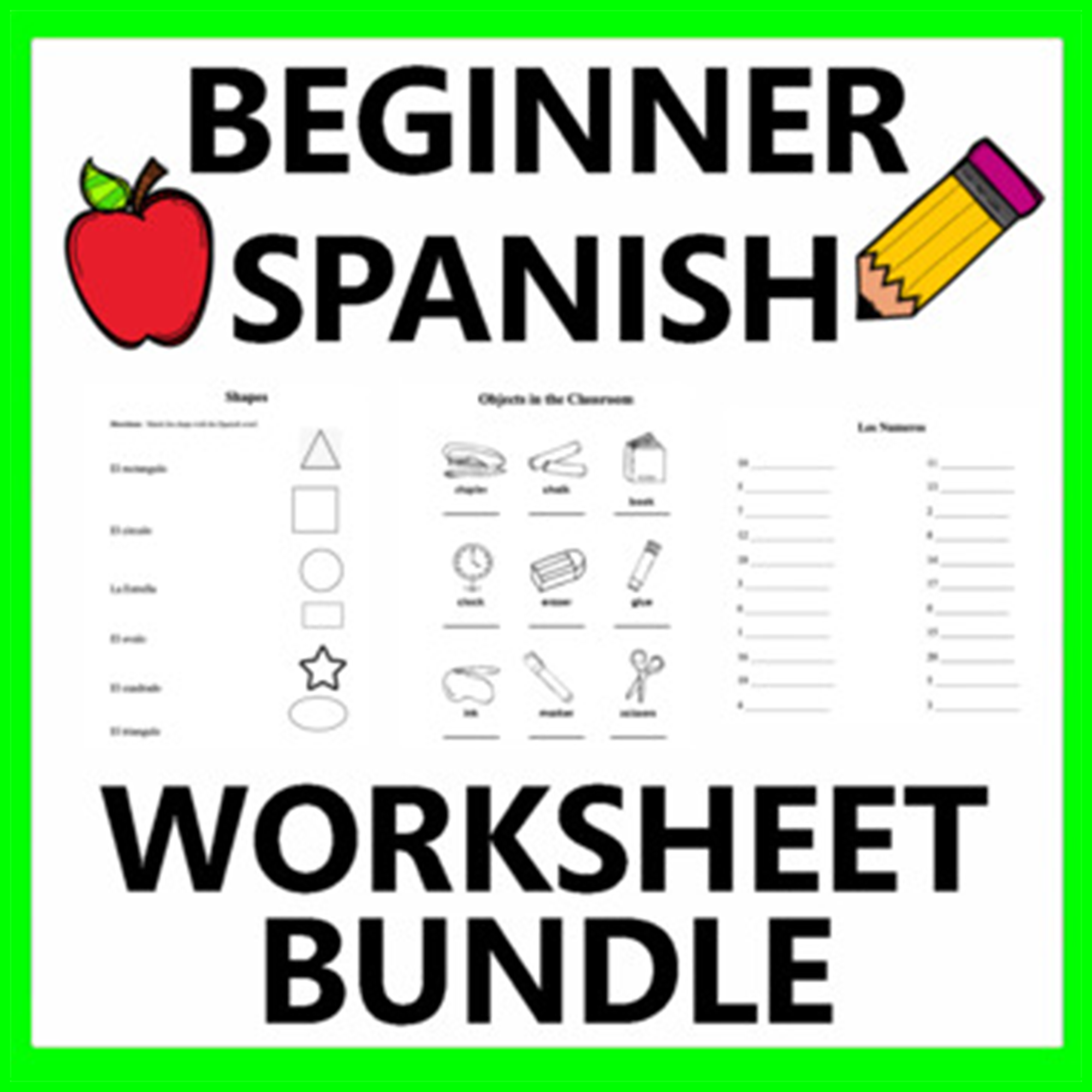 Free Spanish 1st Grade Worksheets Free Spanish 1st Grade Worksheets